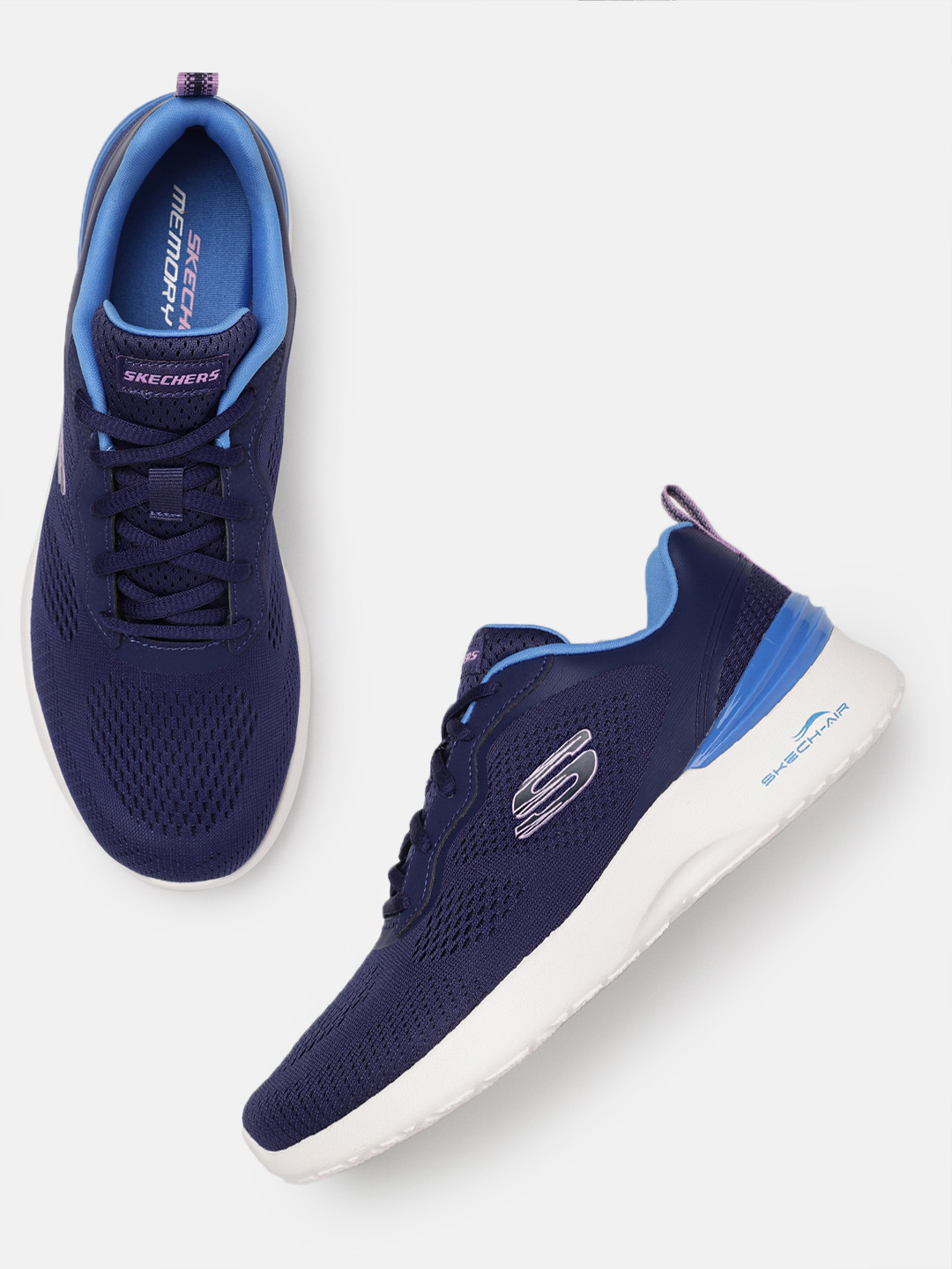 Skechers Women SKECH-AIR DYNAMIGHT-NEW GRIND Textured Sneakers