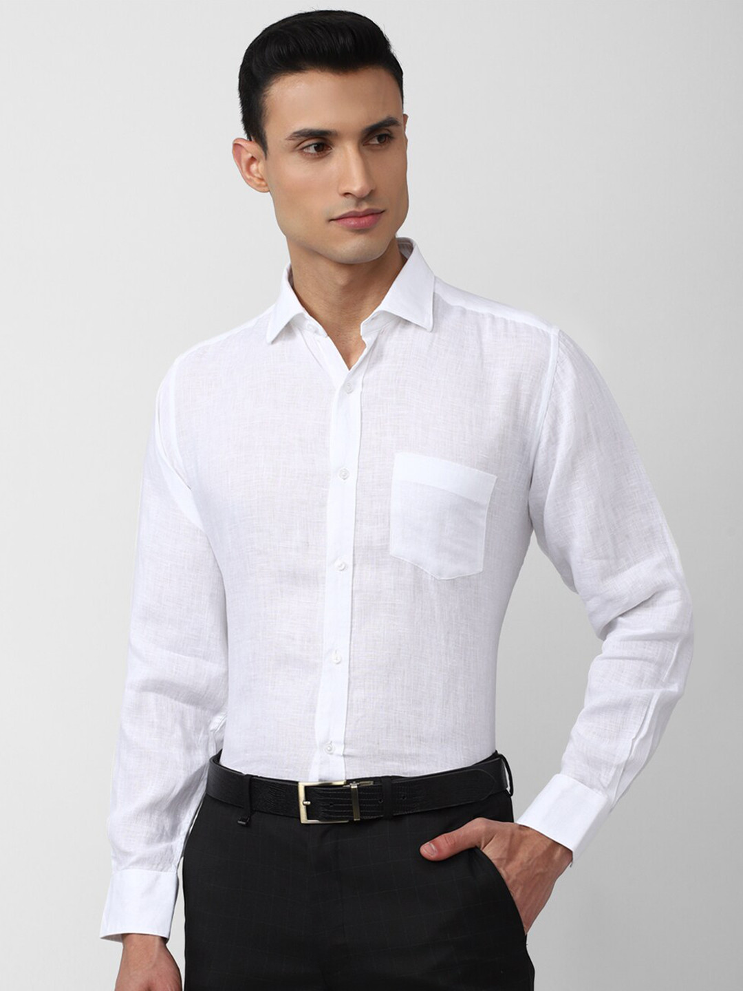 Van Heusen Men White Formal Cotton Shirt
