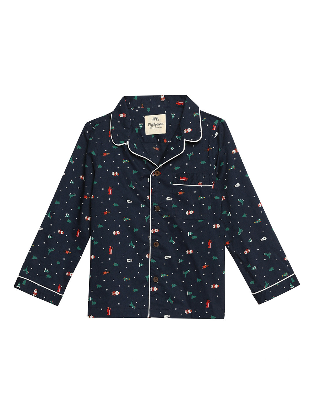 Biglilpeople Kids Conversational Printed Pure Cotton Night Suit