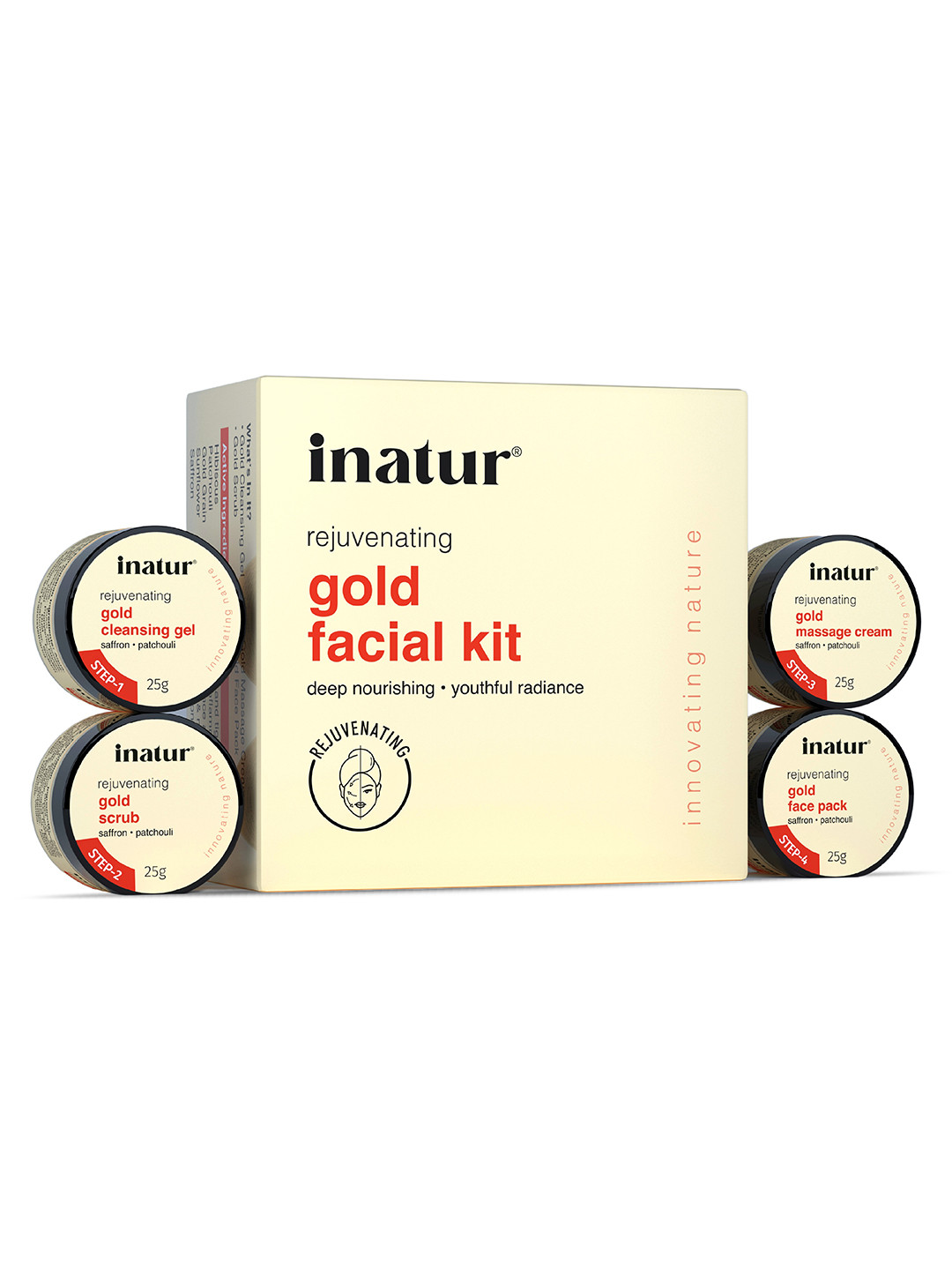 Inatur Saffron Gold Facial Pack - 100 g