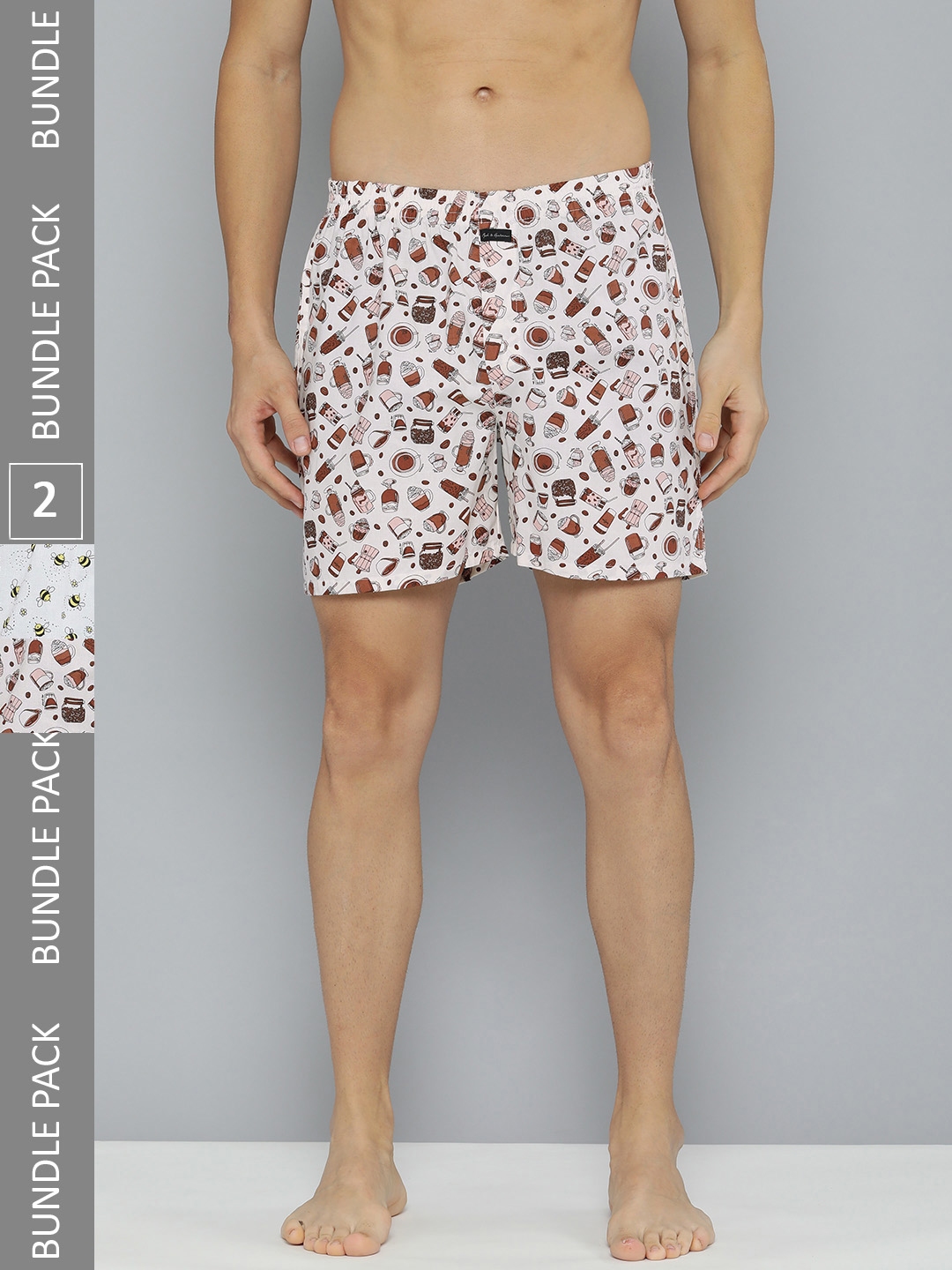 Pack of 2 - Printed Cotton Boxer