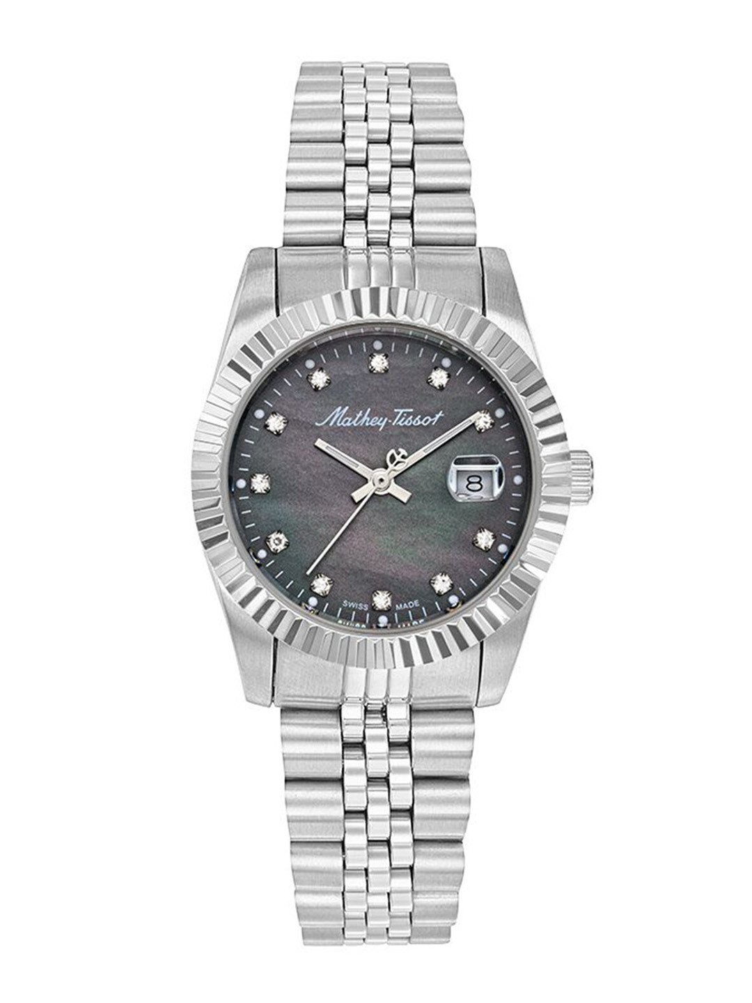 Mathey-Tissot Swiss Made Women Stainless Steel Bracelet Style Analogue Watch D910AN