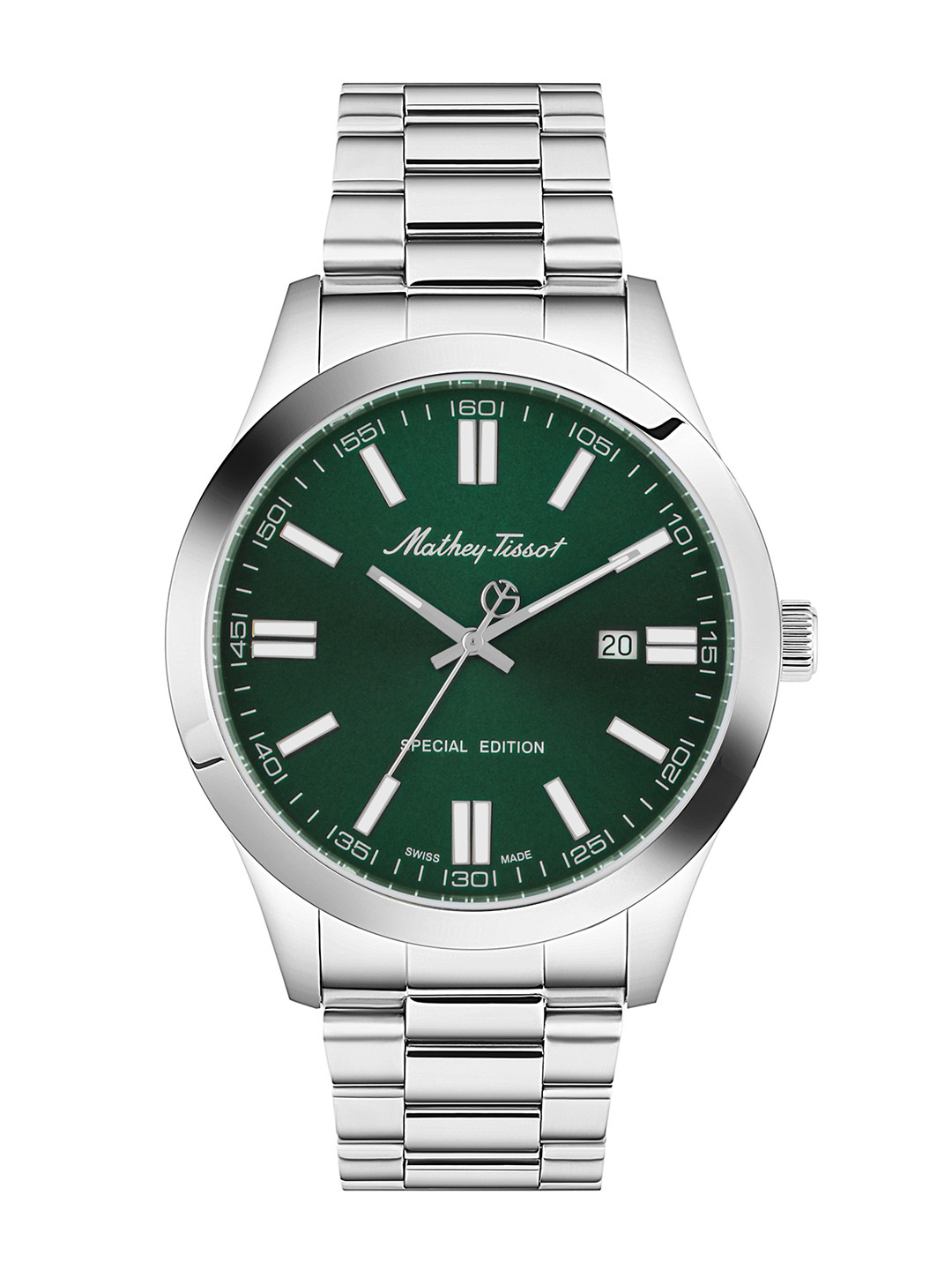 Mathey-Tissot Swiss Made Men Stainless Steel Bracelet Style Analogue Watch H455VE