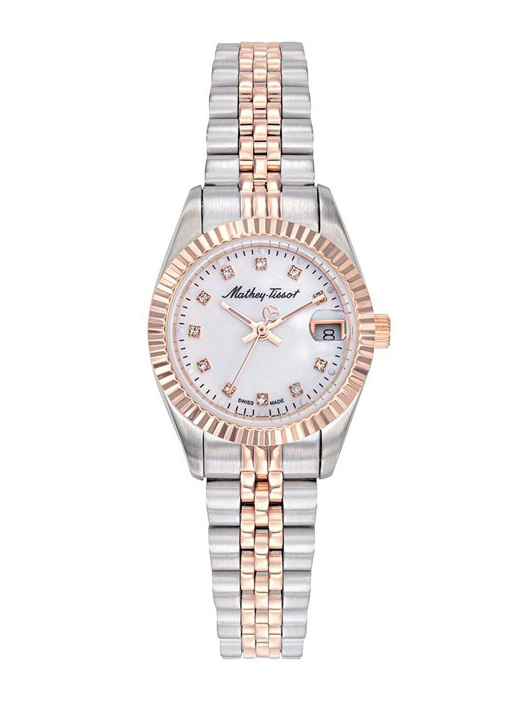 Mathey-Tissot Swiss Made White Dial Analog Women's Watch - D710RA
