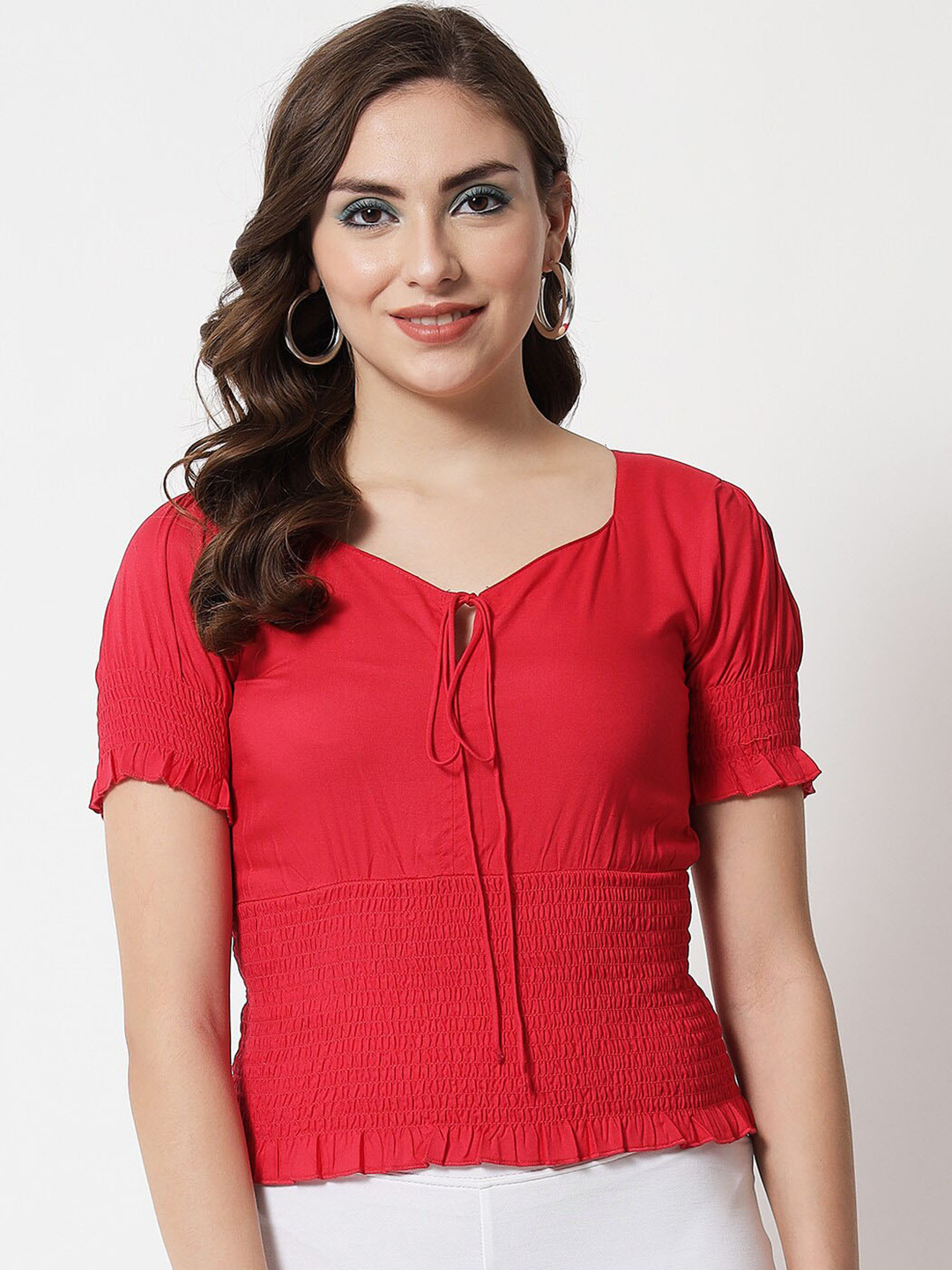 Trend Arrest Smocking Top