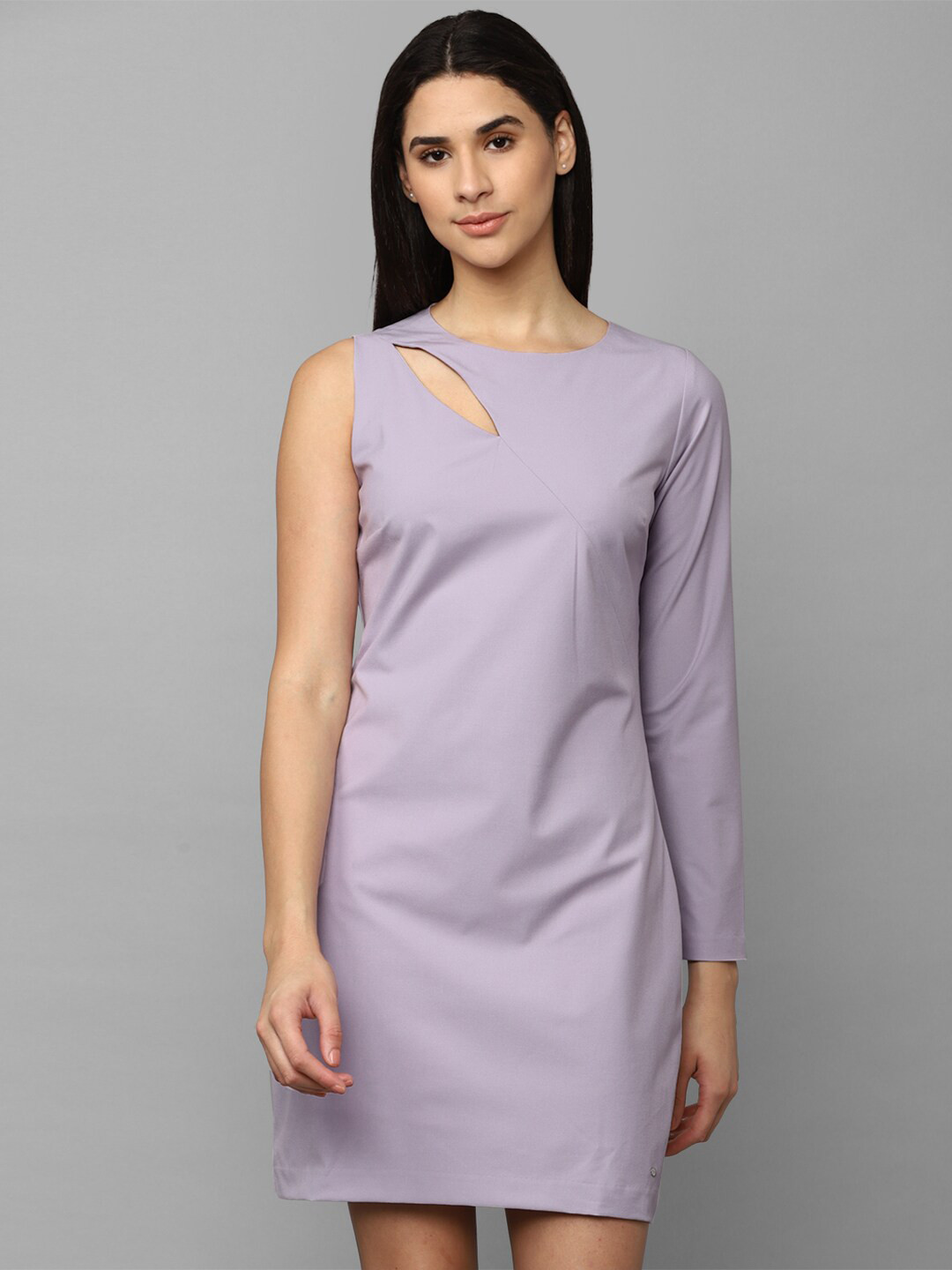 Allen Solly Woman Round Neck Cut out Sheath Dress