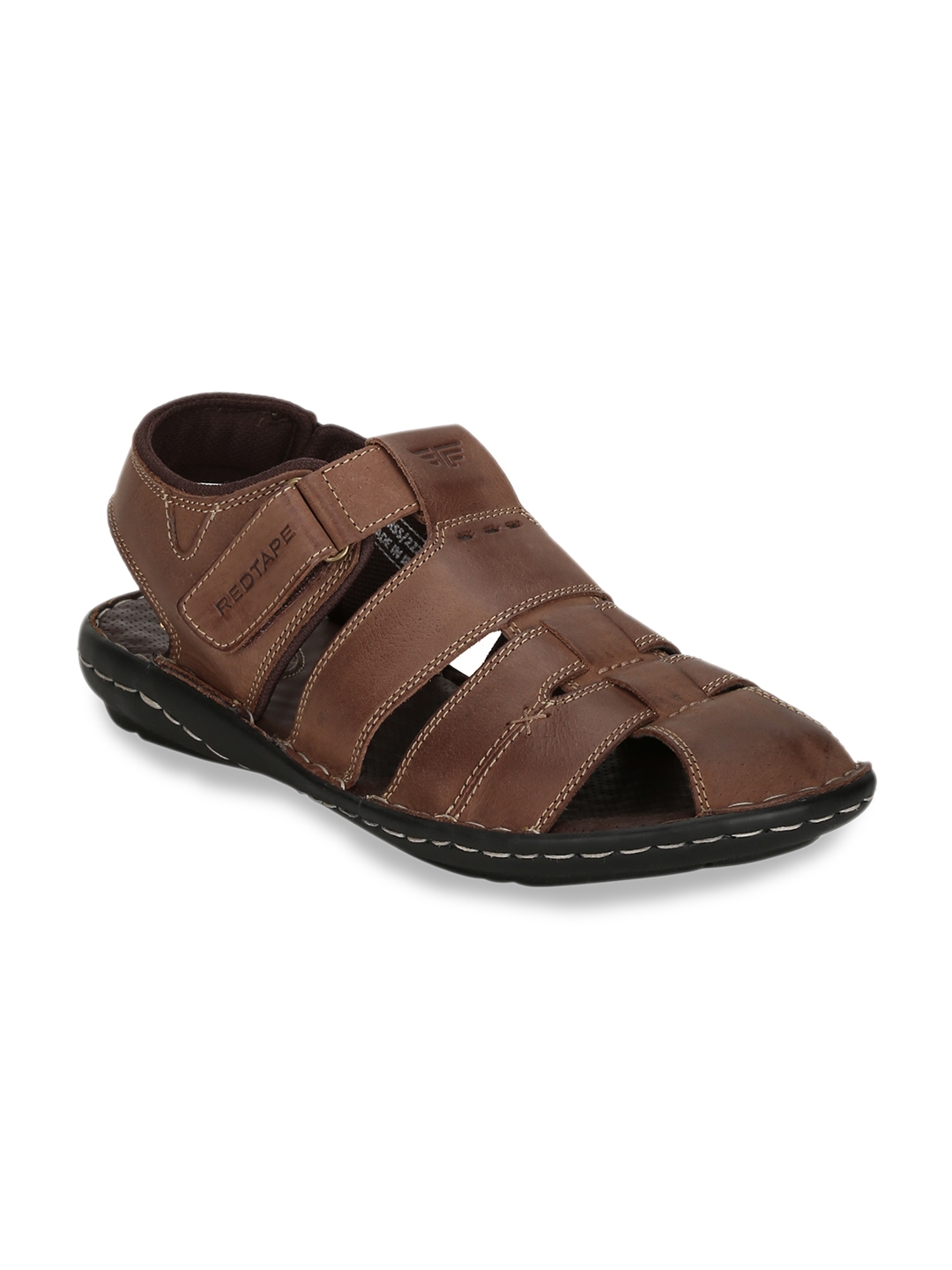 Red tape store leather sandals