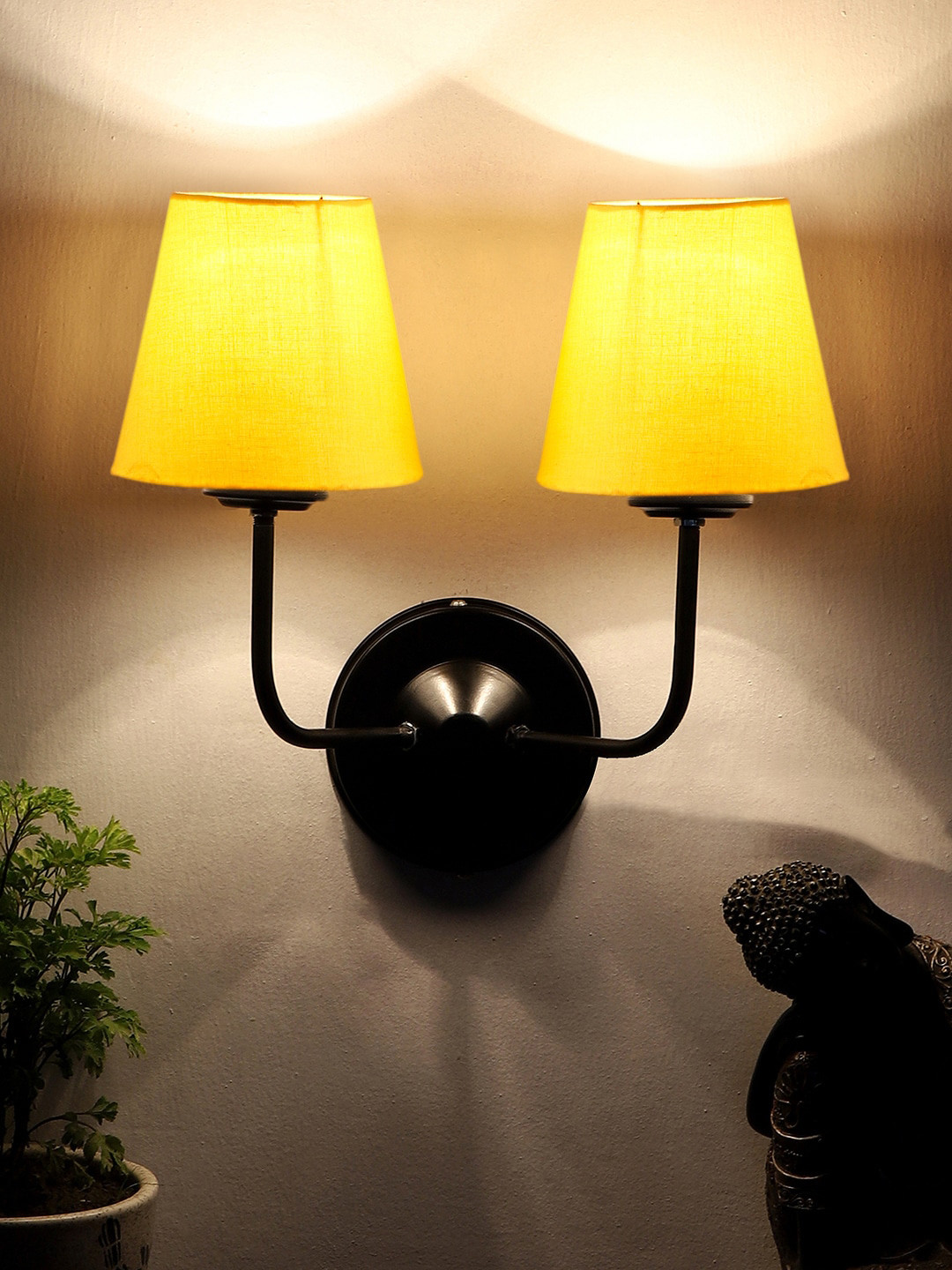 Devansh Yellow Dual Wall Lamps