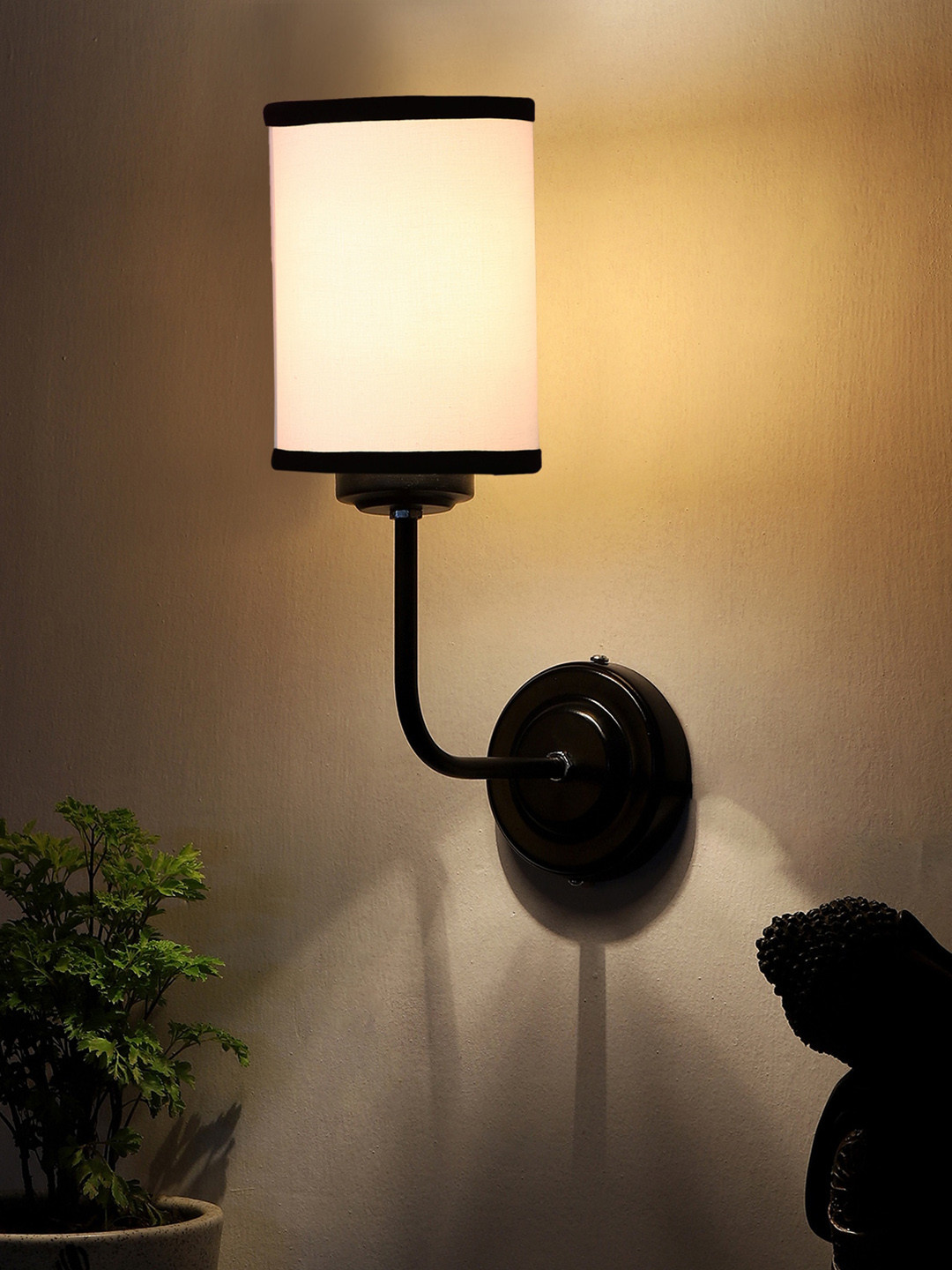 Devansh White & Black Wall Mounted Lamp