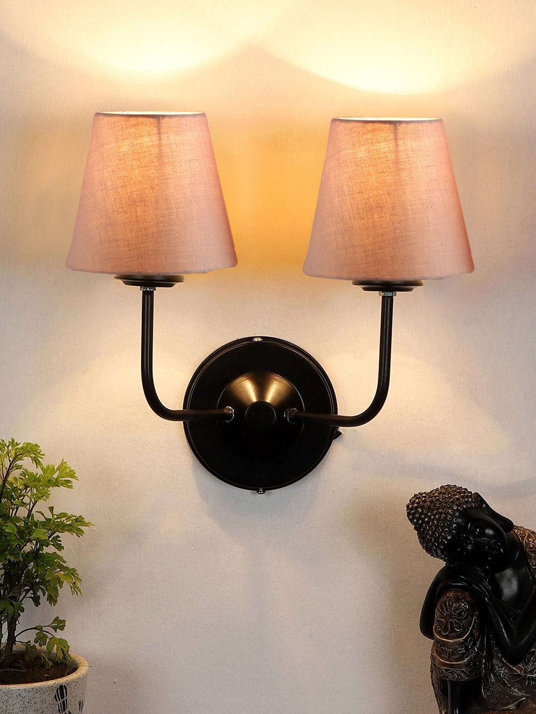 Devansh Grey Dual Wall Lamps