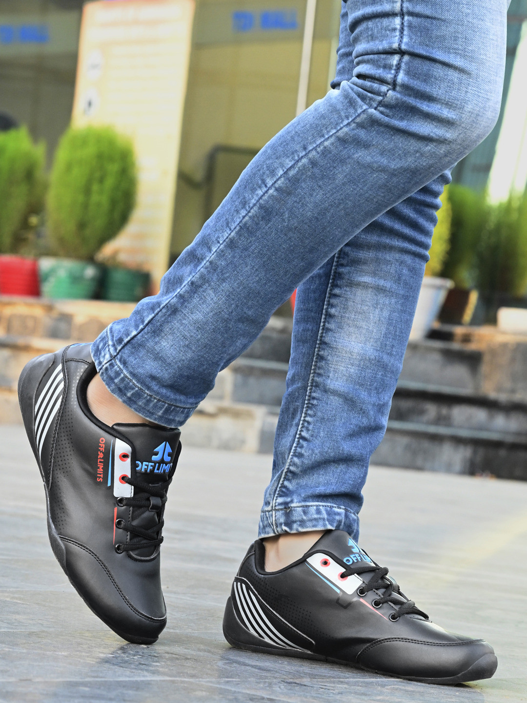 Jeans Leather Mens Tennis Shoes Running Shoes With Jeans Men'