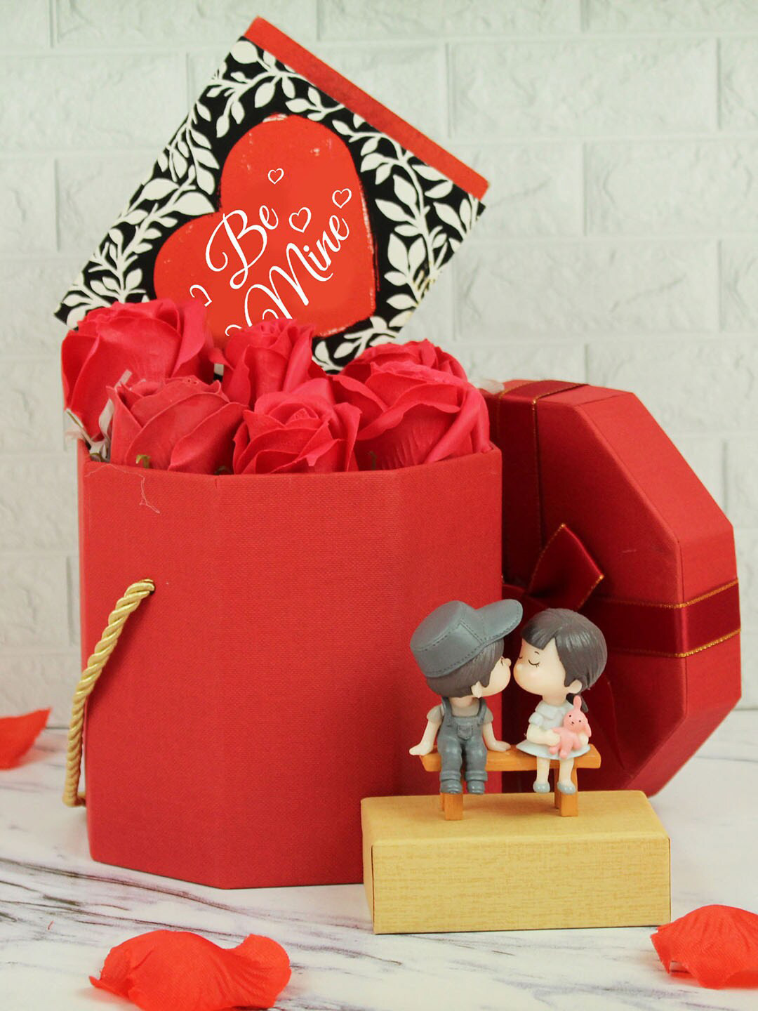 TIED RIBBONS Red & Black Valentine Special Romantic Combo Gift Packs