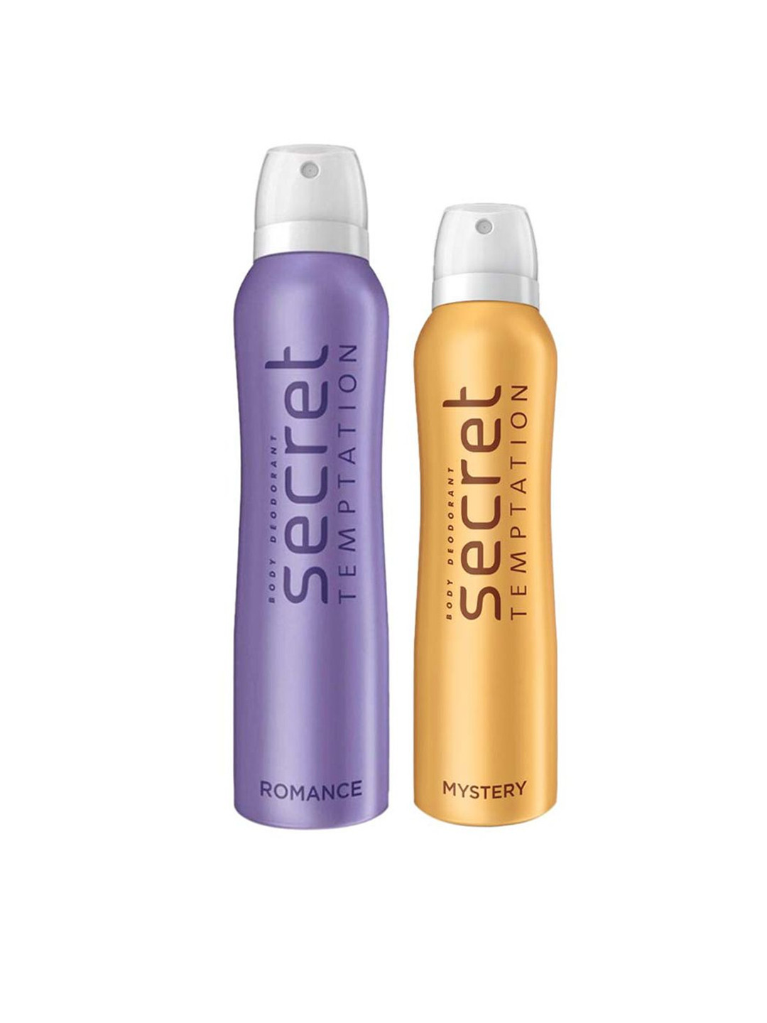 Secret Temptation Set Of 2 Body Deodorants - Romance 225 ml & Mystery 150 ml