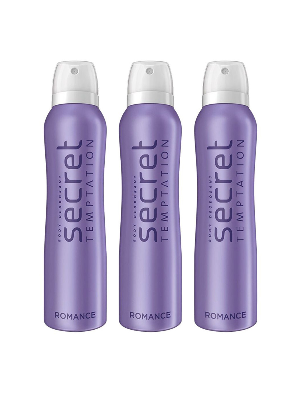 Secret Temptation Set Of 3 Body Deodorants - Romance 225 ml Each