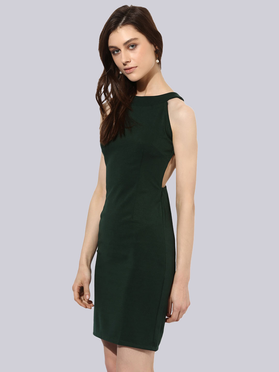 KLEIO Cut-Out Shoulder Straps Sheath Dress