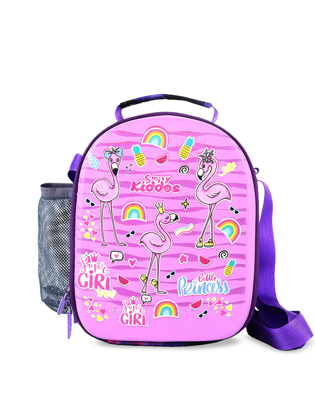 Smily Kiddos Flamingo Printed Lunch Bag