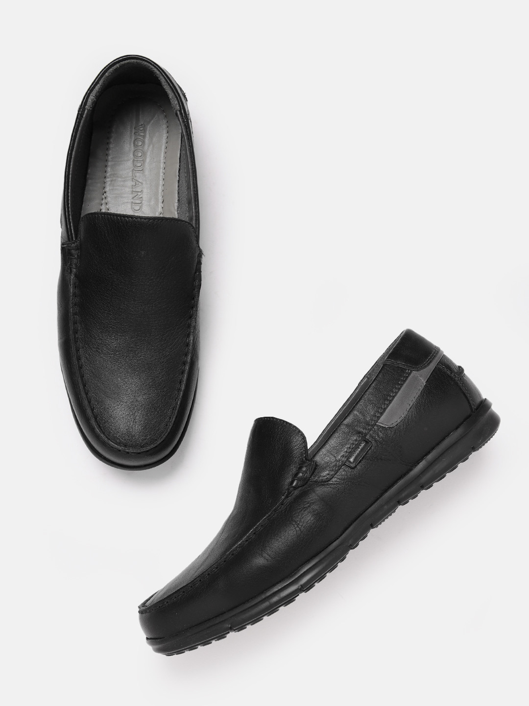 Woodland Men Leather Loafers