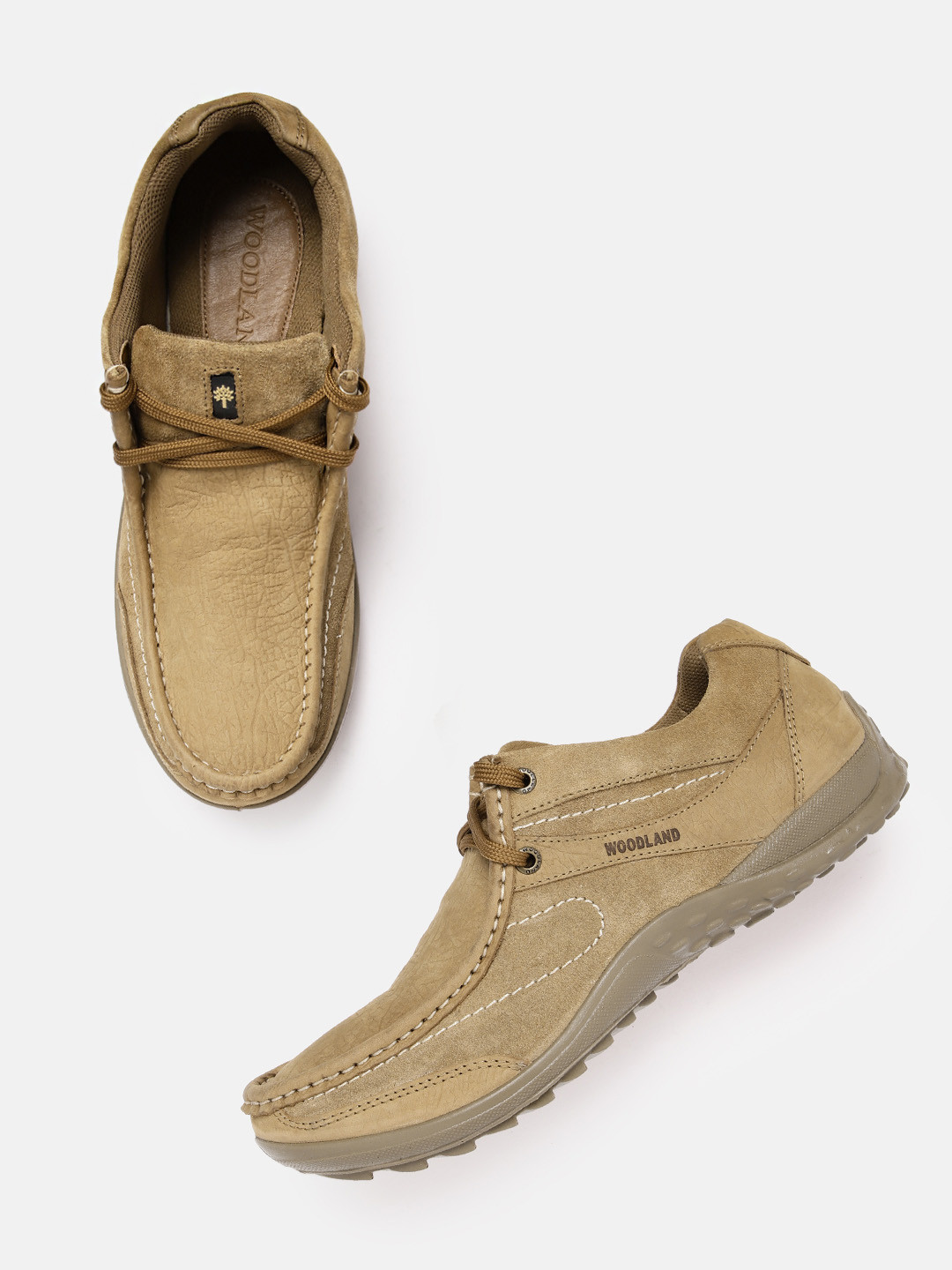 Woodland Men Nubuck Leather Driving Shoes