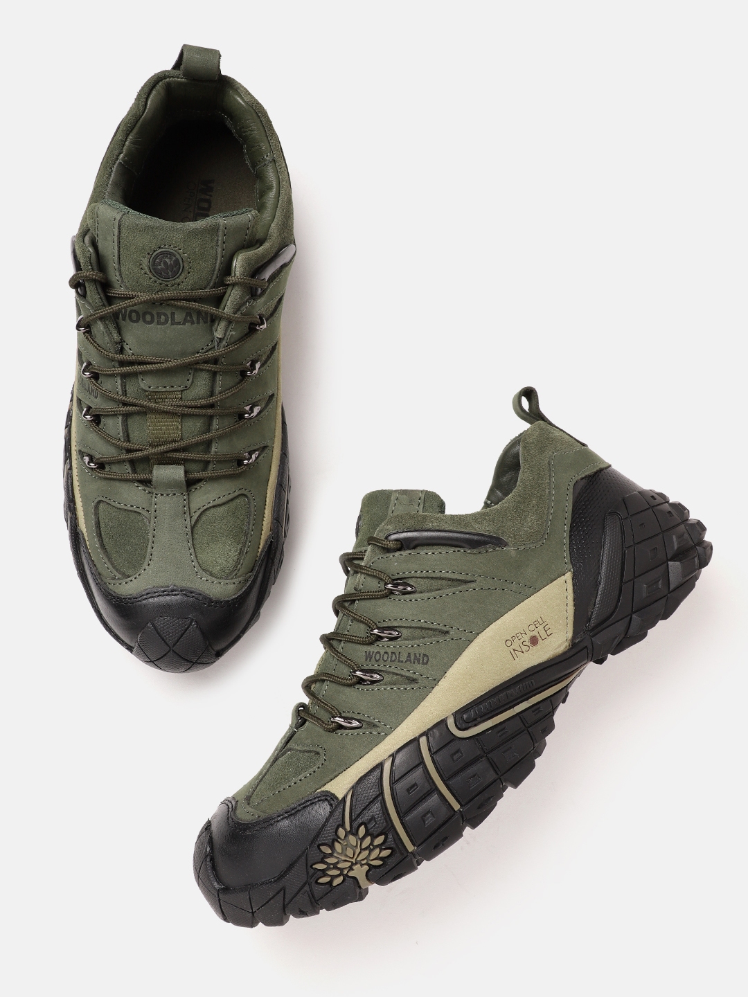 Buy Woodland Men Nubuck Leather Trekking Shoes Sports Shoes for Men 21295724 Myntra