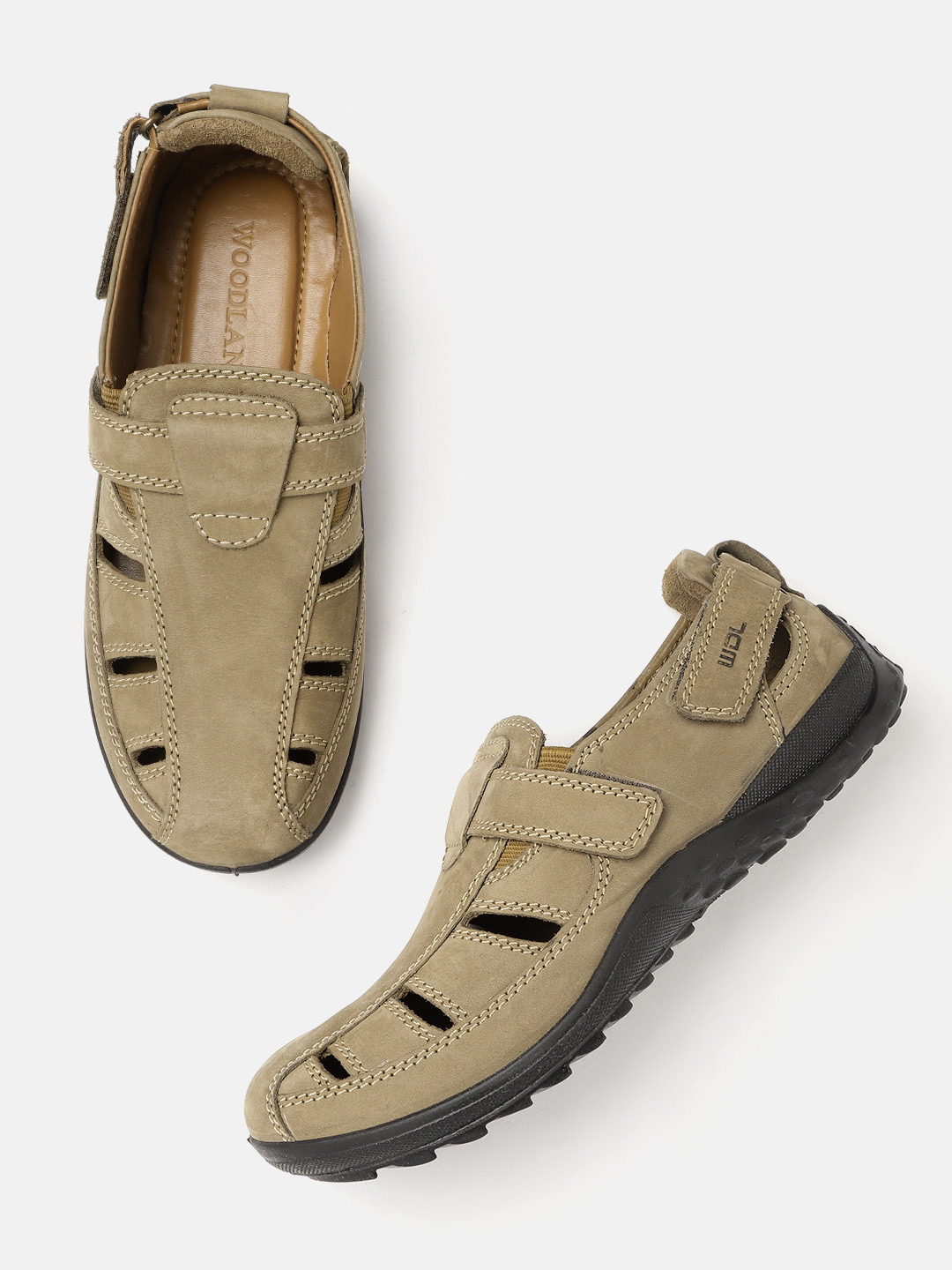 Woodland Men Leather Fisherman Sandals