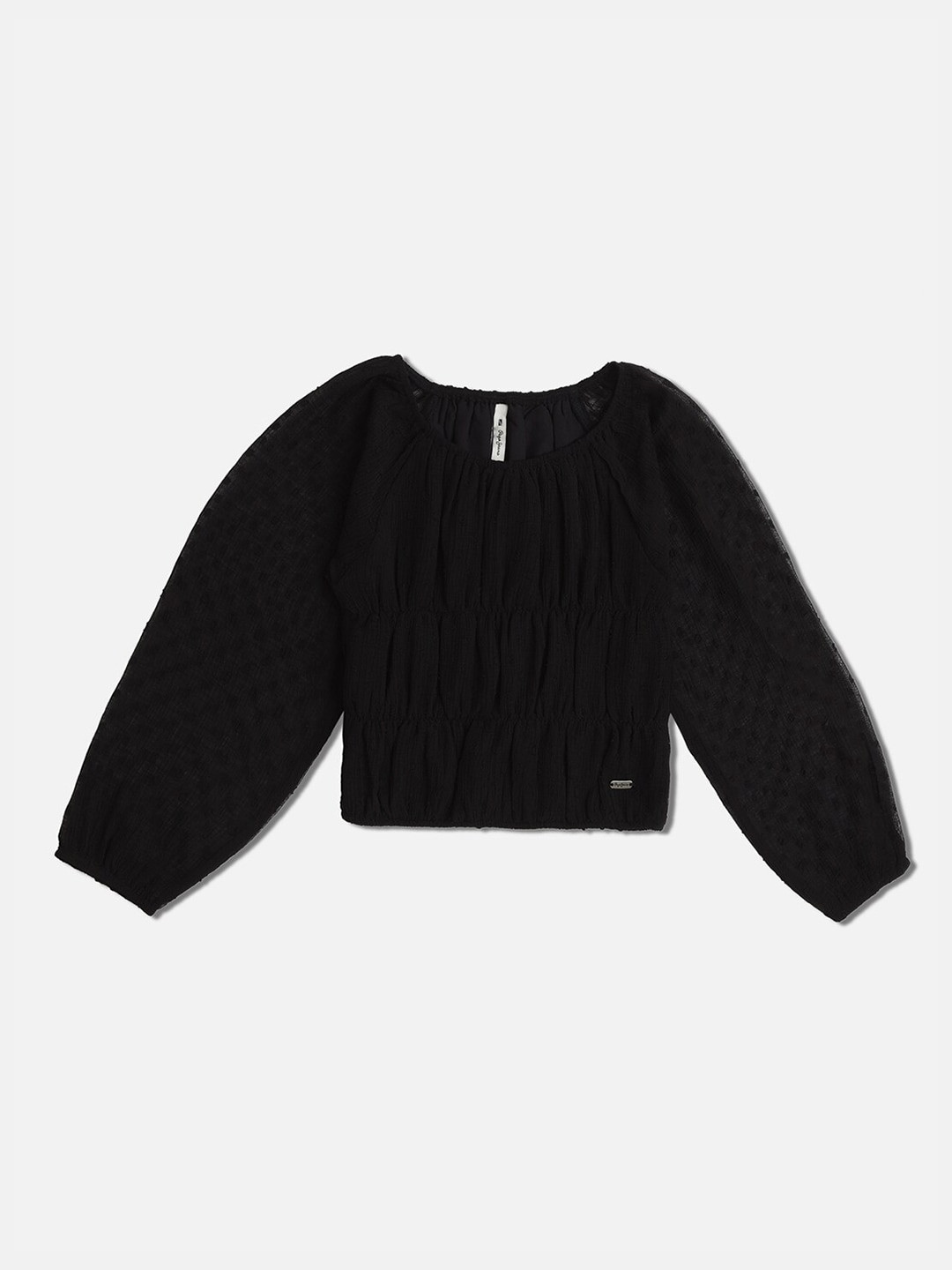 Pepe Jeans Black Crepe Top