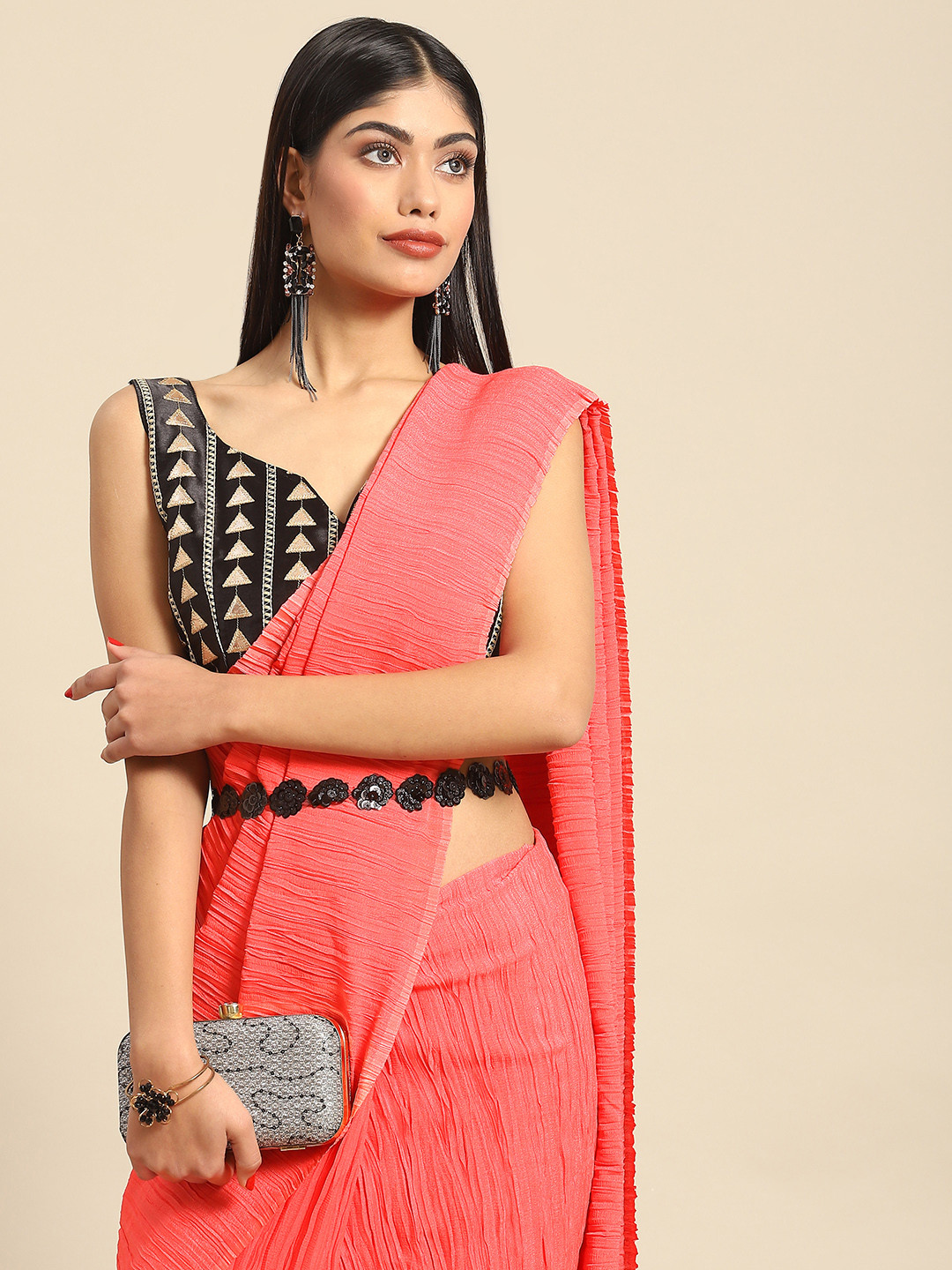 Anouk Woman Pure Georgette Saree