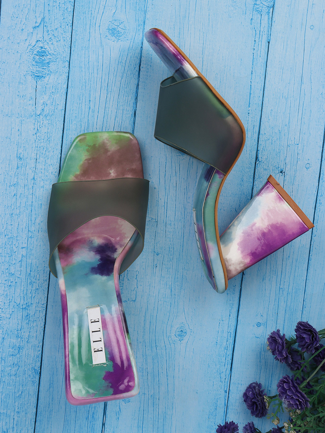 ELLE Printed Block Heels