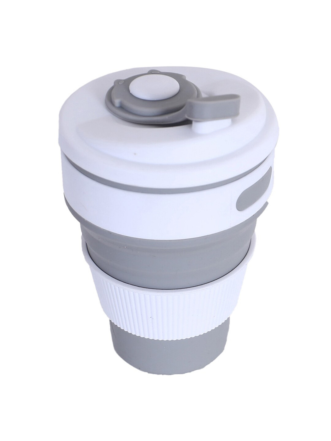 Kuber Industries Thank U Grey Silicone Dishwasher Safe 2 Piece Mugs-350ml
