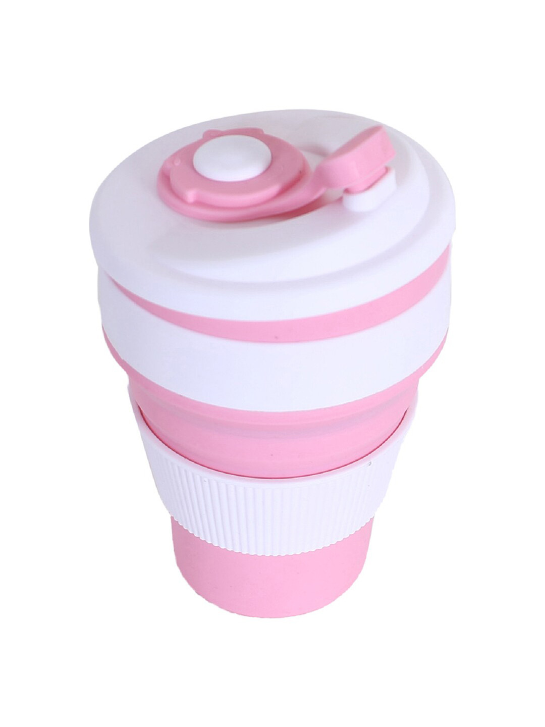 Kuber Industries Pink Silicone Handmade Mug-350ml