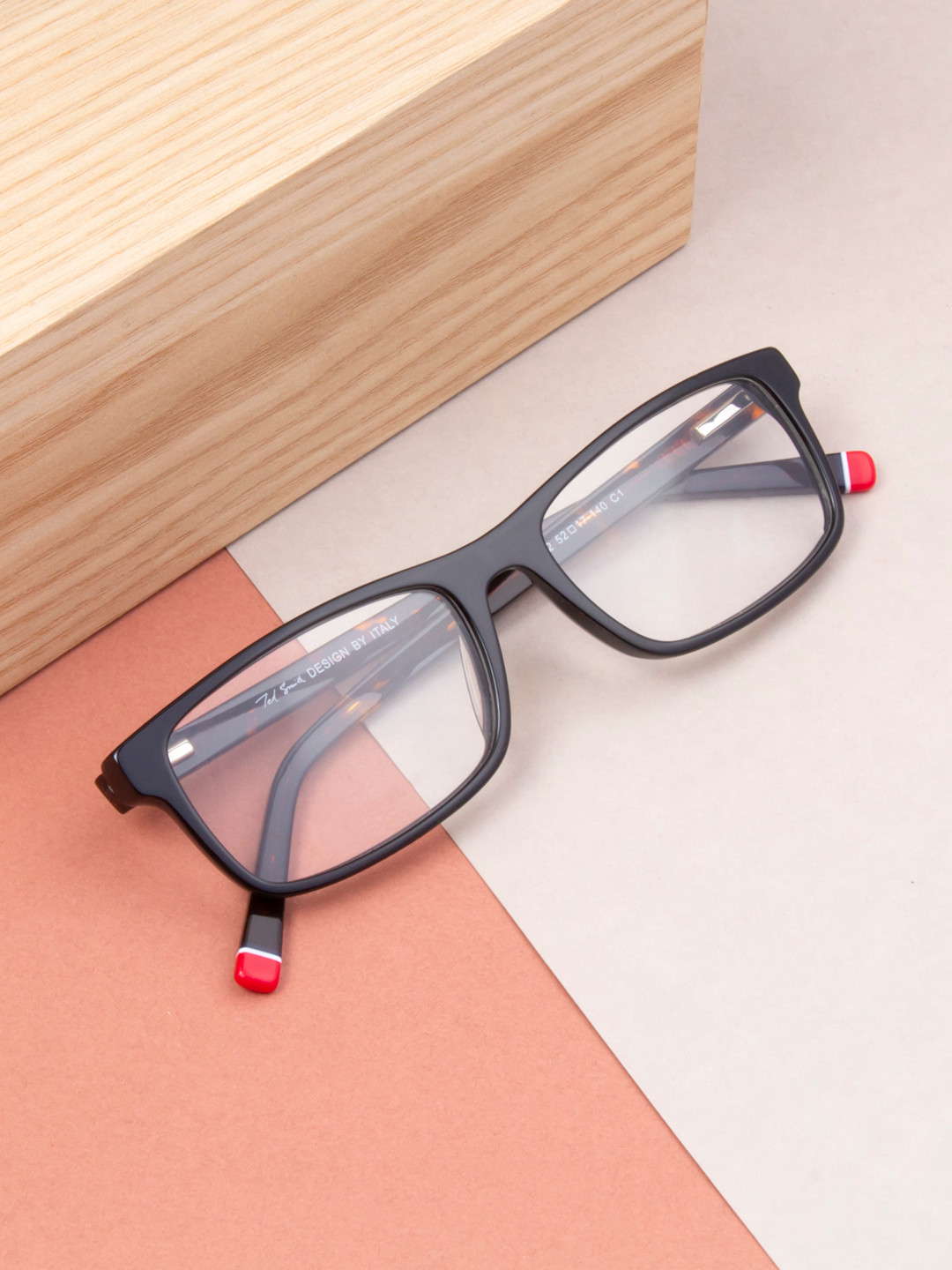 Ted Smith Full Rim Hard Case Wayfarer Frames Eyeglasses