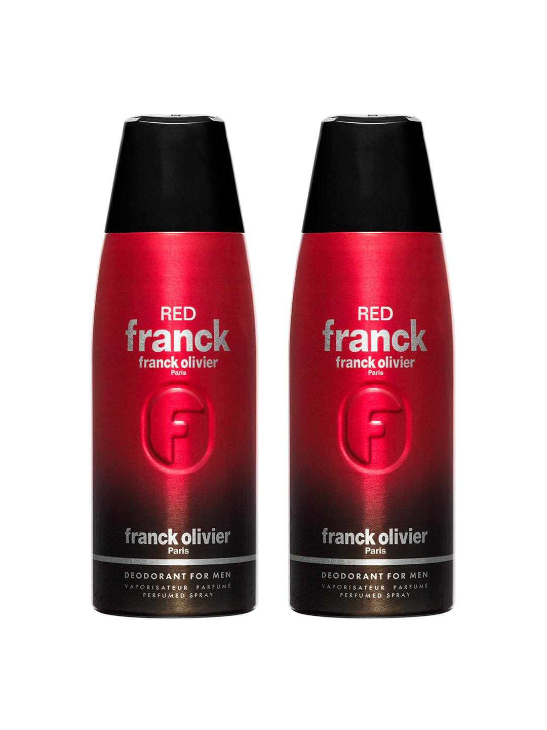 Franck Olivier Men Set of 2 Red Franck Odour Control Deodorant Spray - 250 ml each