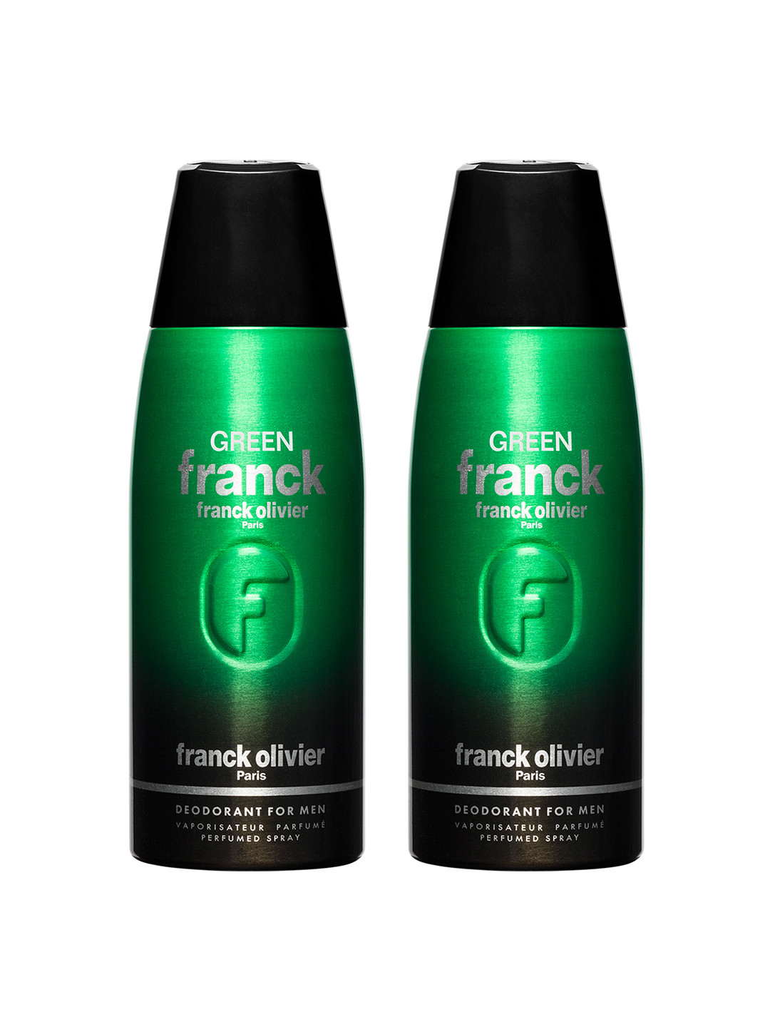 Franck Olivier Men Set of 2 Green Franck Odour Control Deodorant Spray - 250 ml each