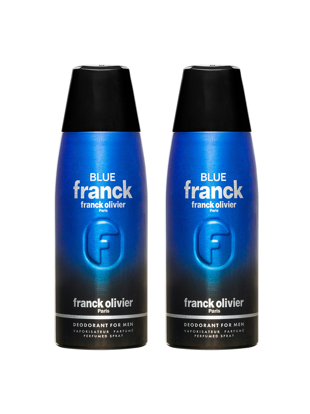 Franck Olivier Men Set of 2 Blue Franck Odour Control Deodorant Spray - 250 ml each