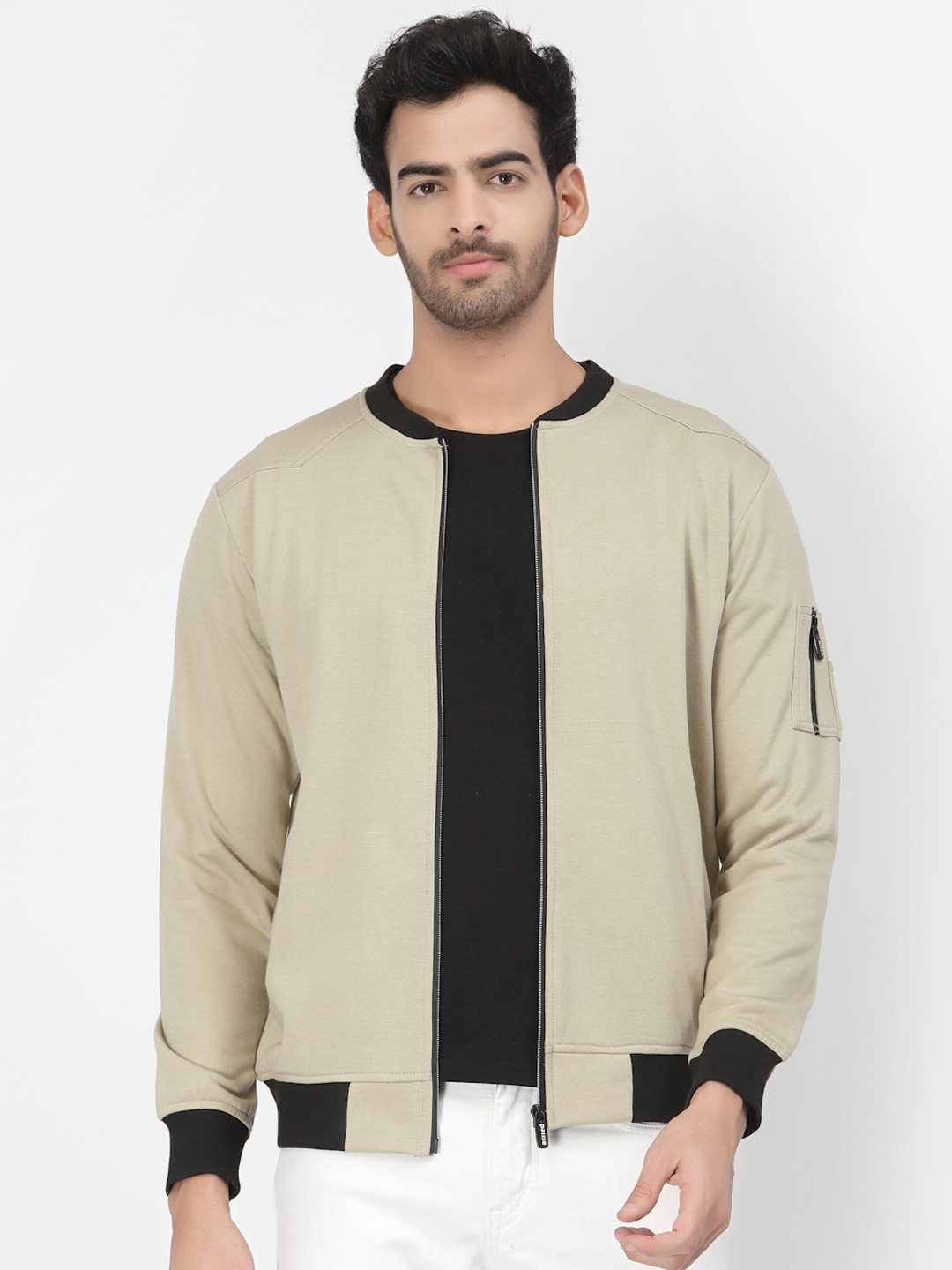 PAUSE SPORT Men Fleece Lightweight Bomber Jacket