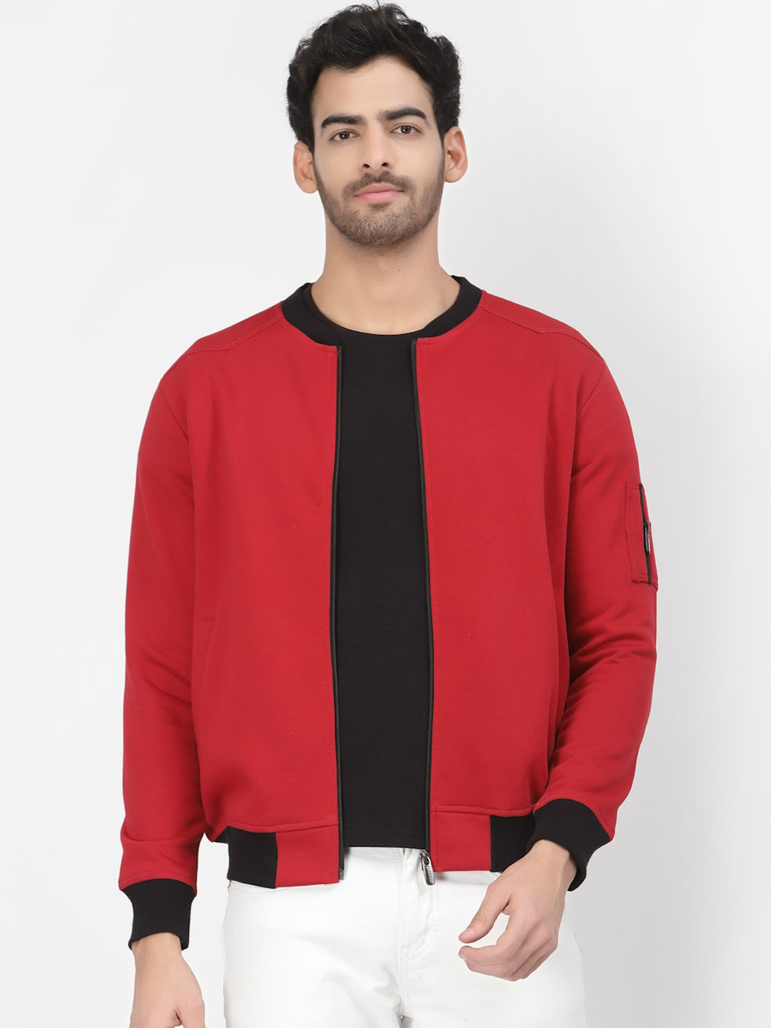 PAUSE SPORT Men Fleece Lightweight Bomber Jacket