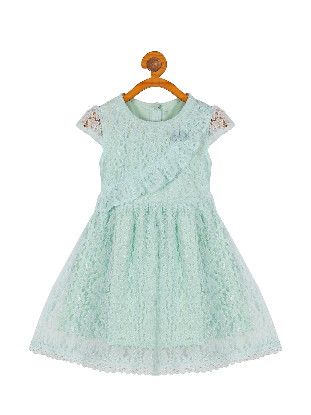 PLUM TREE Self Design Fit & Flare Dress