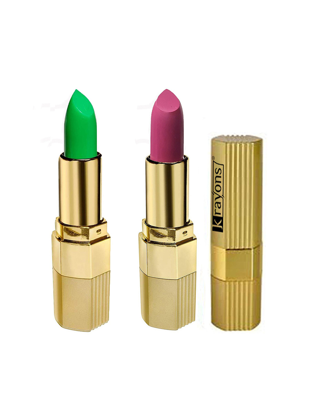 krayons Set of 2 Desire Matte Lipstick 3.5 g each - Pink Mulbery 302 & Magic Pink 305