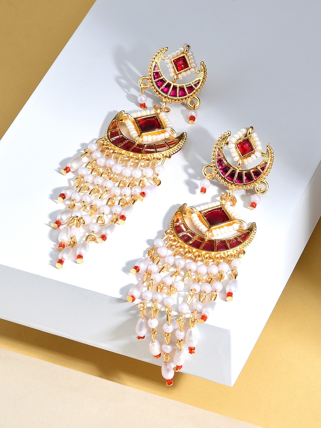 Zaveri pearls drop new arrivals earrings