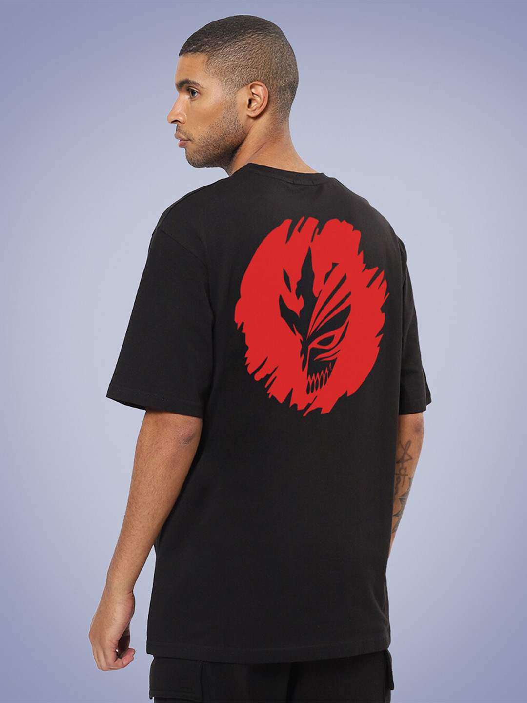 Mad Over Print Men Superhero Oversized Cotton T-shirt
