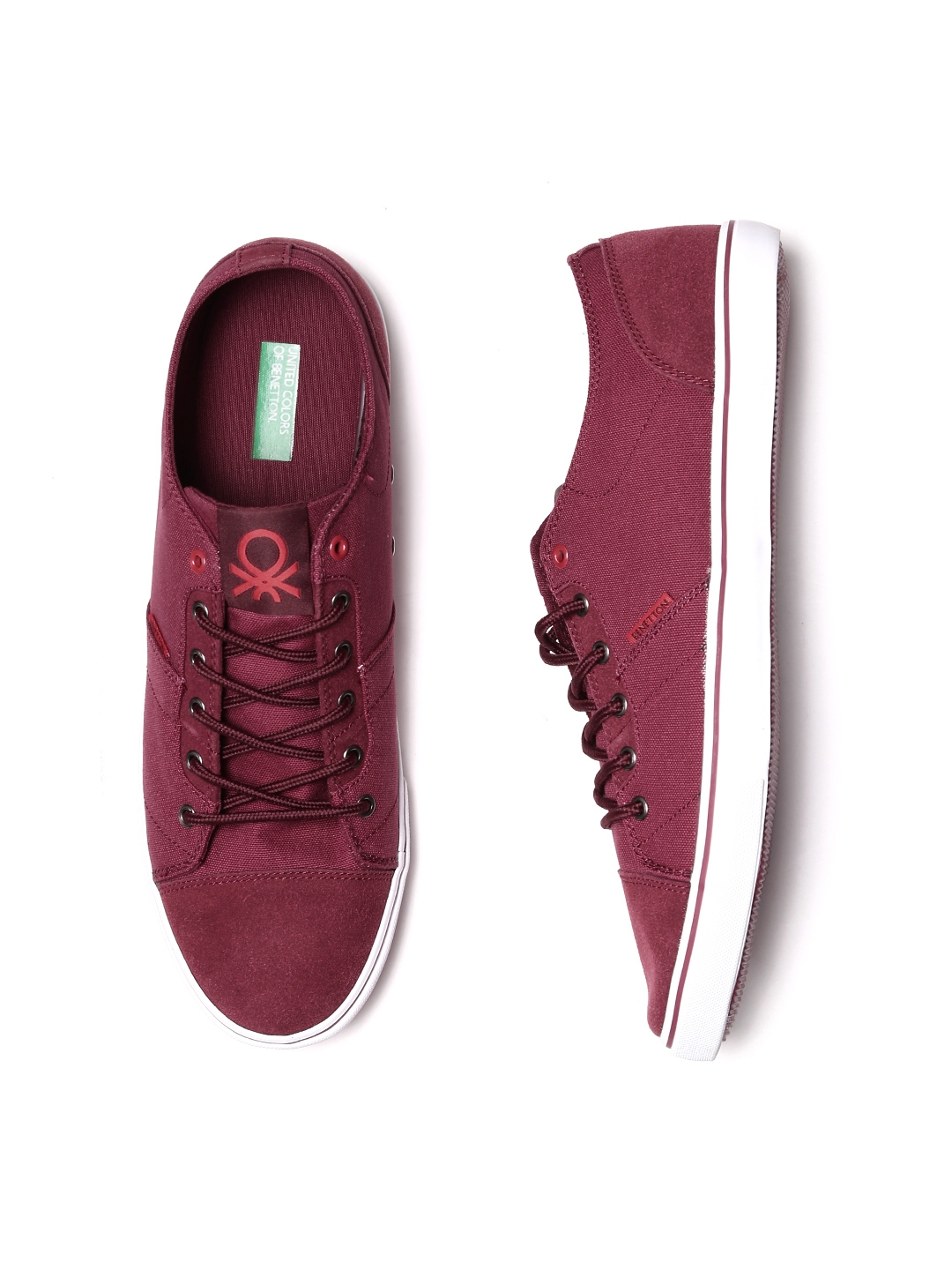 Maroon sales canvas shoes