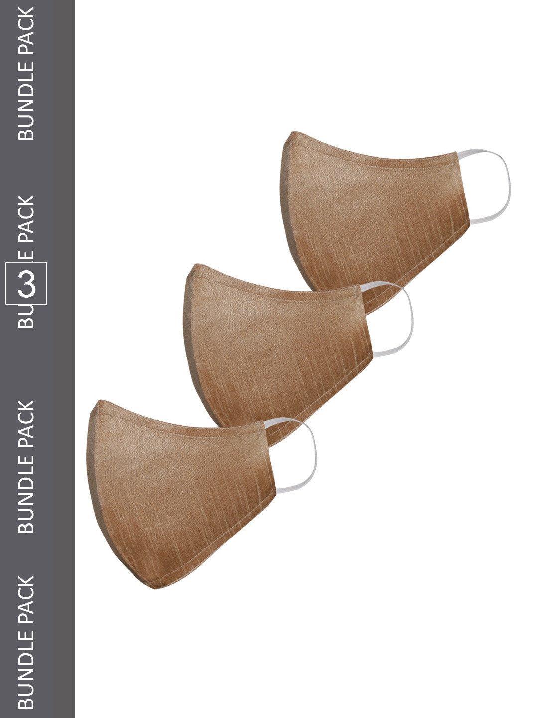 VASTRAMAY Set of 3 Reusable 3-Ply Protective Outdoor Cloth Face Masks