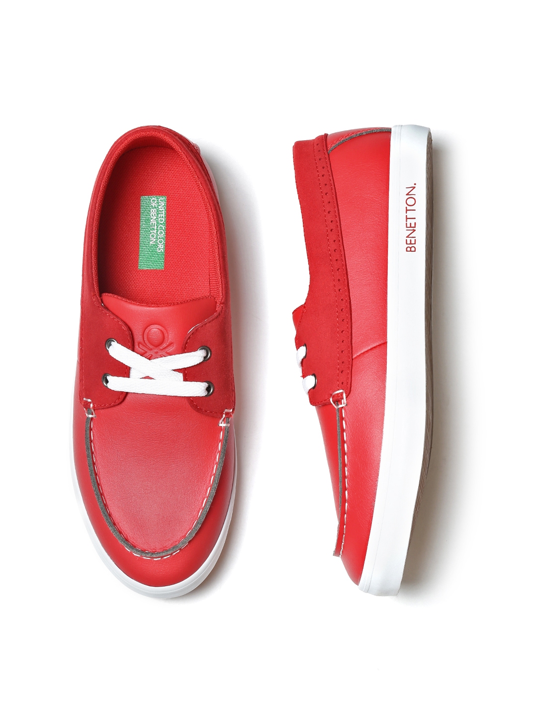Buy United Colors Of Benetton Men Red Casual Shoes Casual Shoes For Men 2131203 Myntra