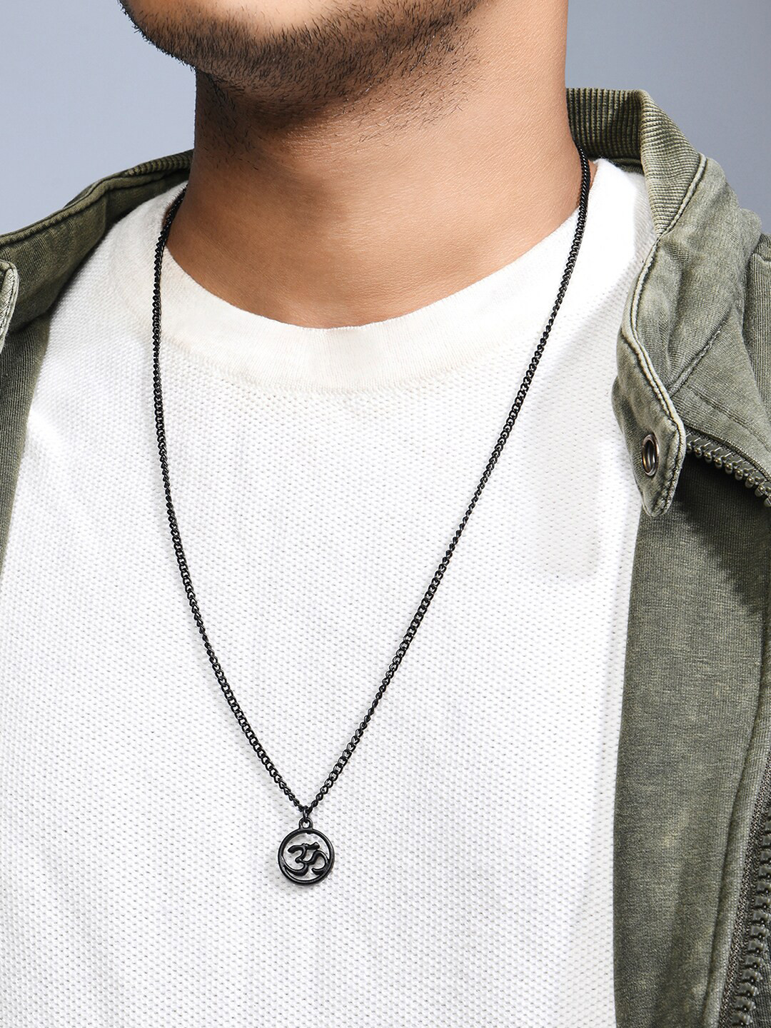 The Bro Code Men Black Necklace