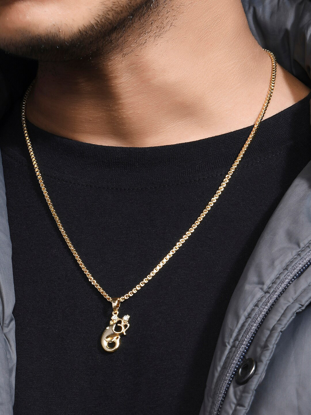 The Bro Code Men  Gold-Plated Necklace