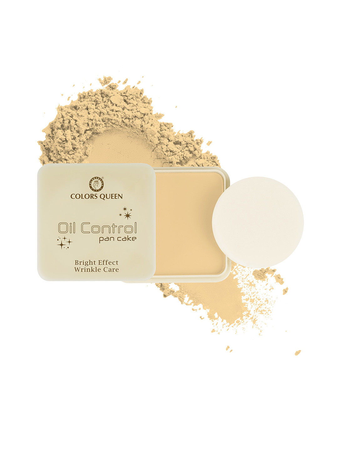 Colors Queen Oil Control Pan Cake Bright Effect Wrinkle Care Compact 15 g - Shade 04