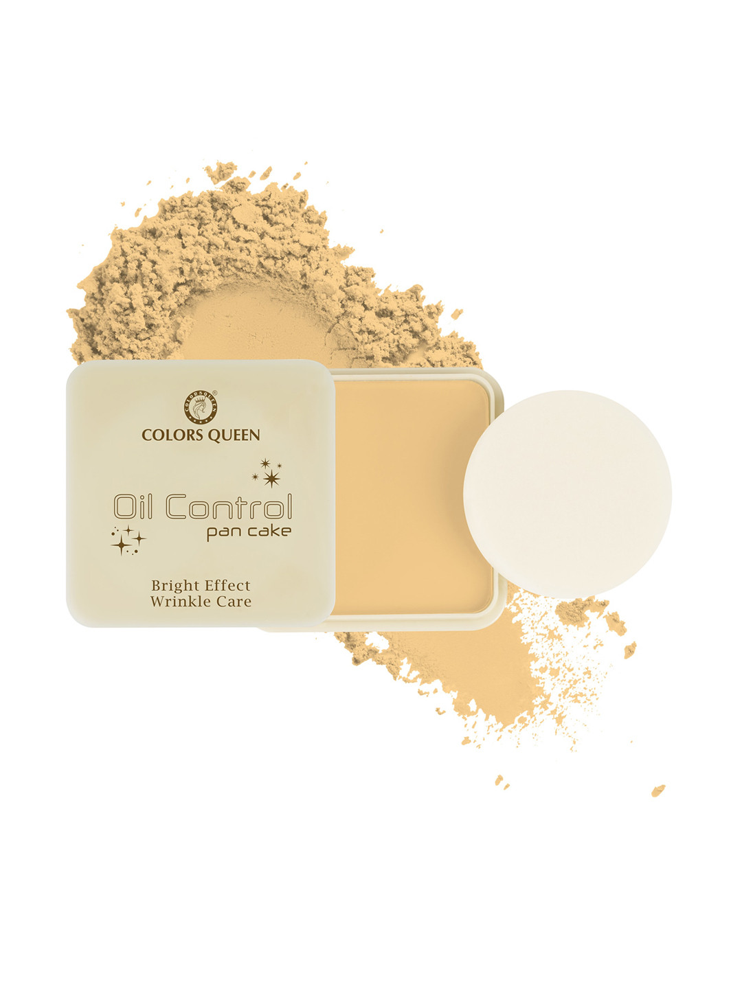 Colors Queen Oil Control Pan Cake Bright Effect Wrinkle Care Compact 15 g - Shade 03