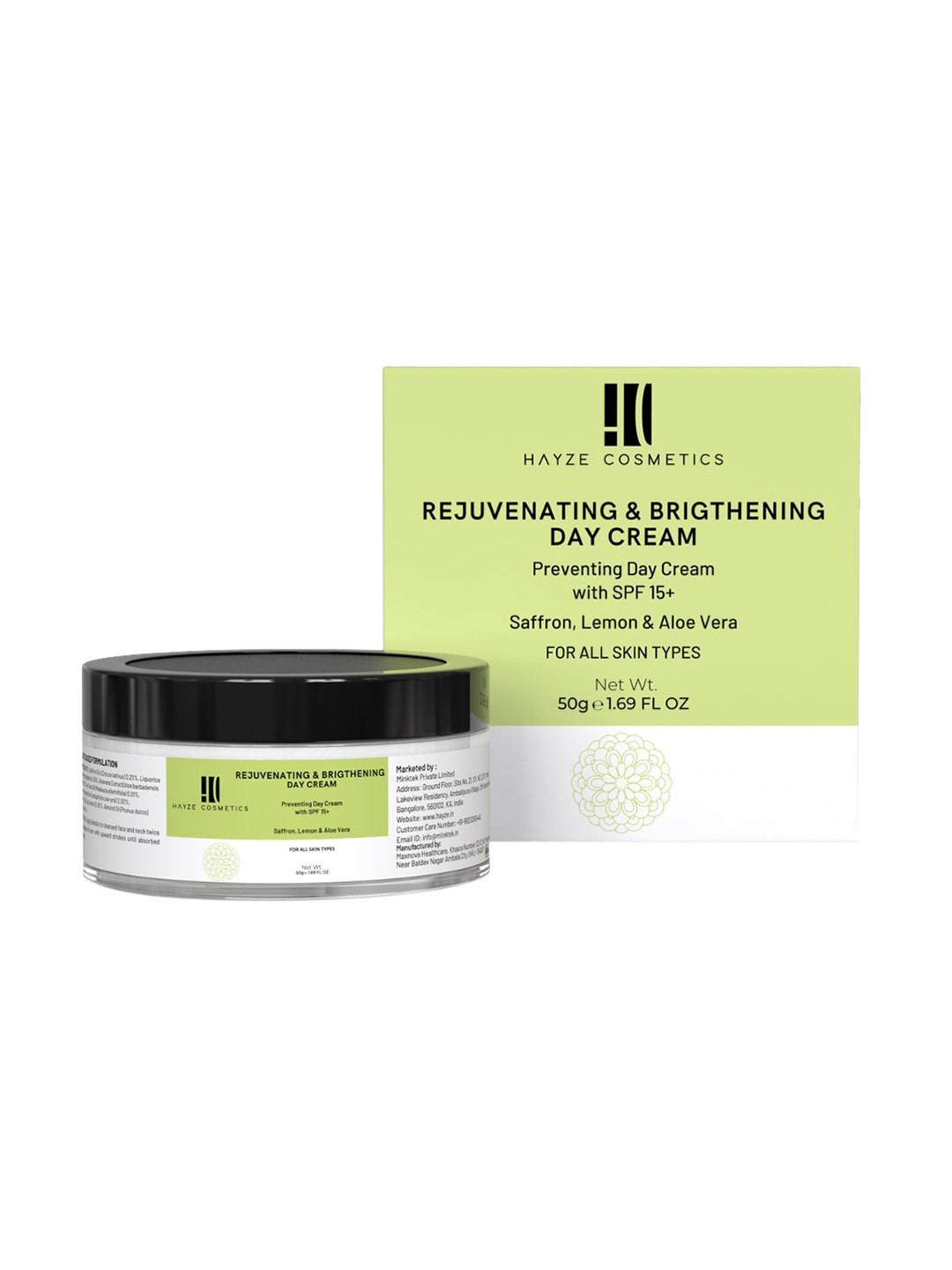 HAYZE COSMETICS Rejuvenating & Brightening Skin Brightening Day Cream 50 g