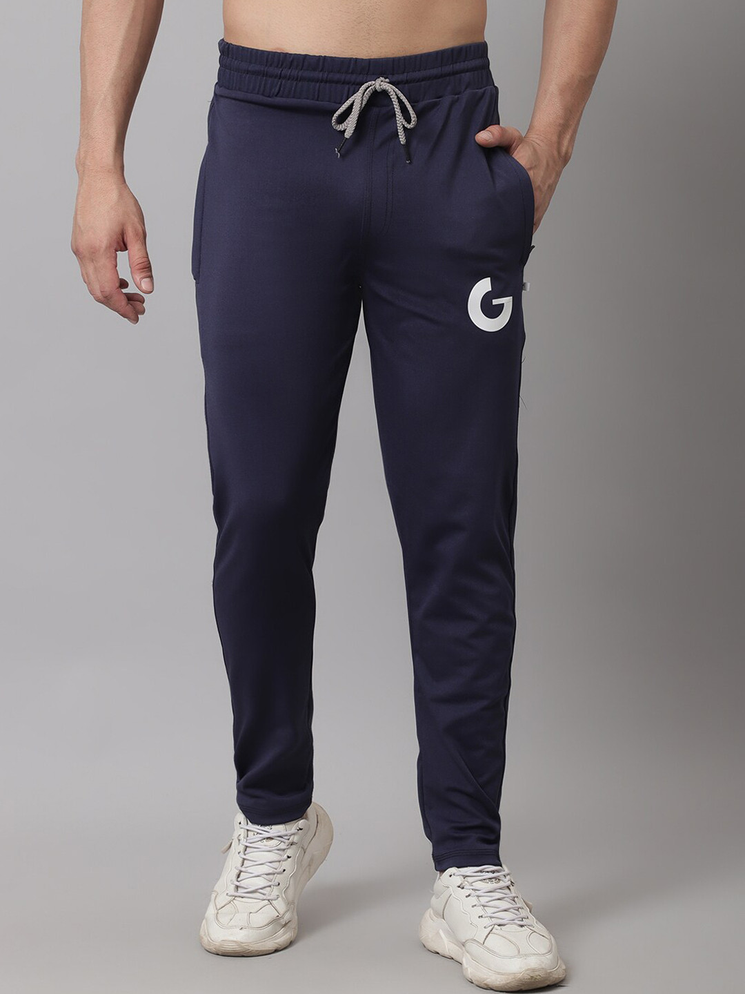 GRACIT Men Zipper Pocket Track Pants