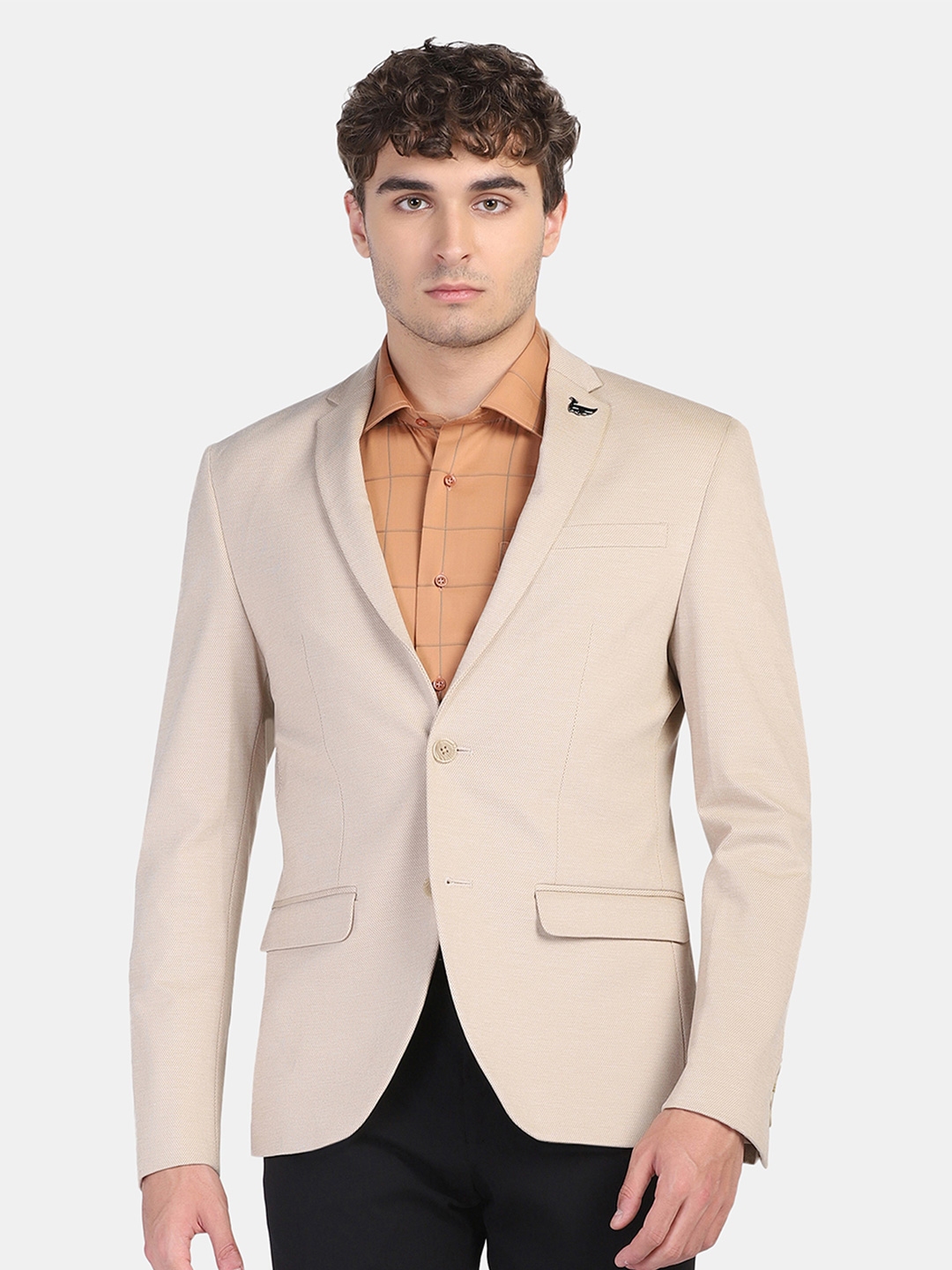 Buy Blackberrys Men Self Design Slim Fit Single Breasted Blazer Blazers for Men 21317630 Myntra