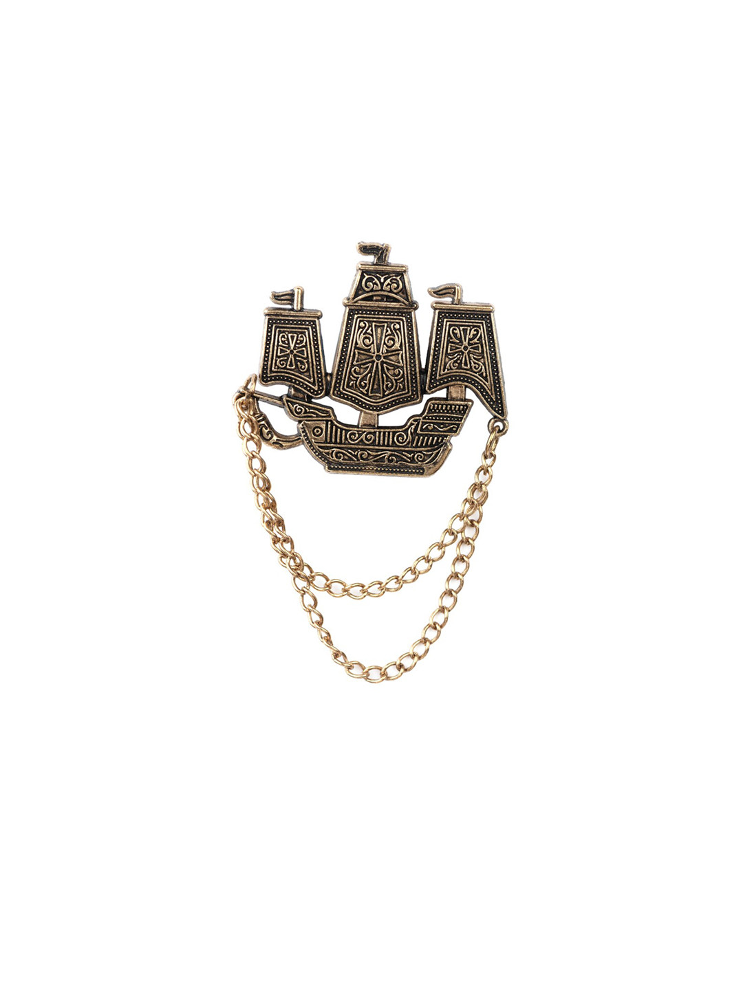The Tie Hub Men Vintage Ship Lapel Pin Brooch